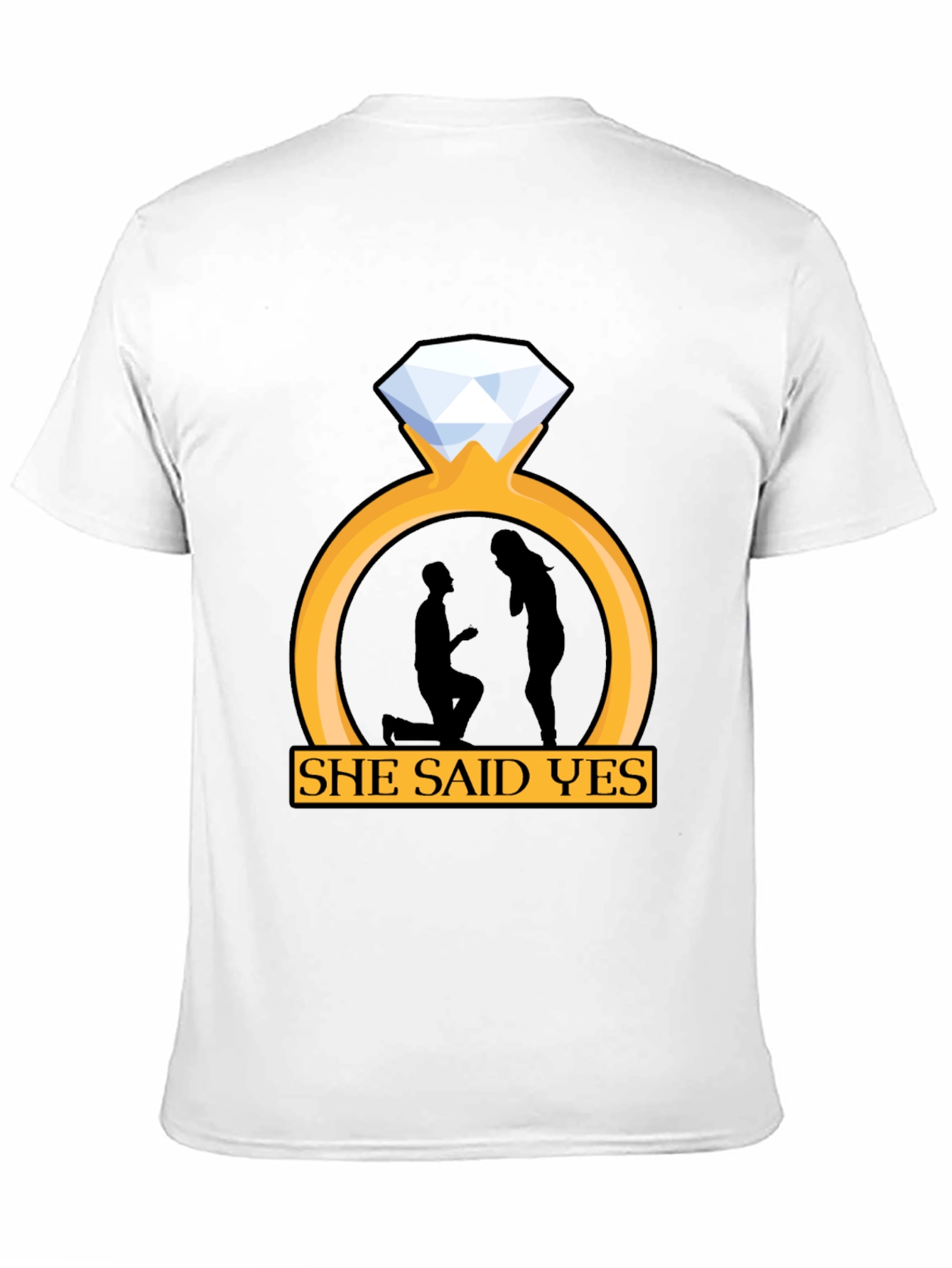 She Said Yes Engagement T-Shirt