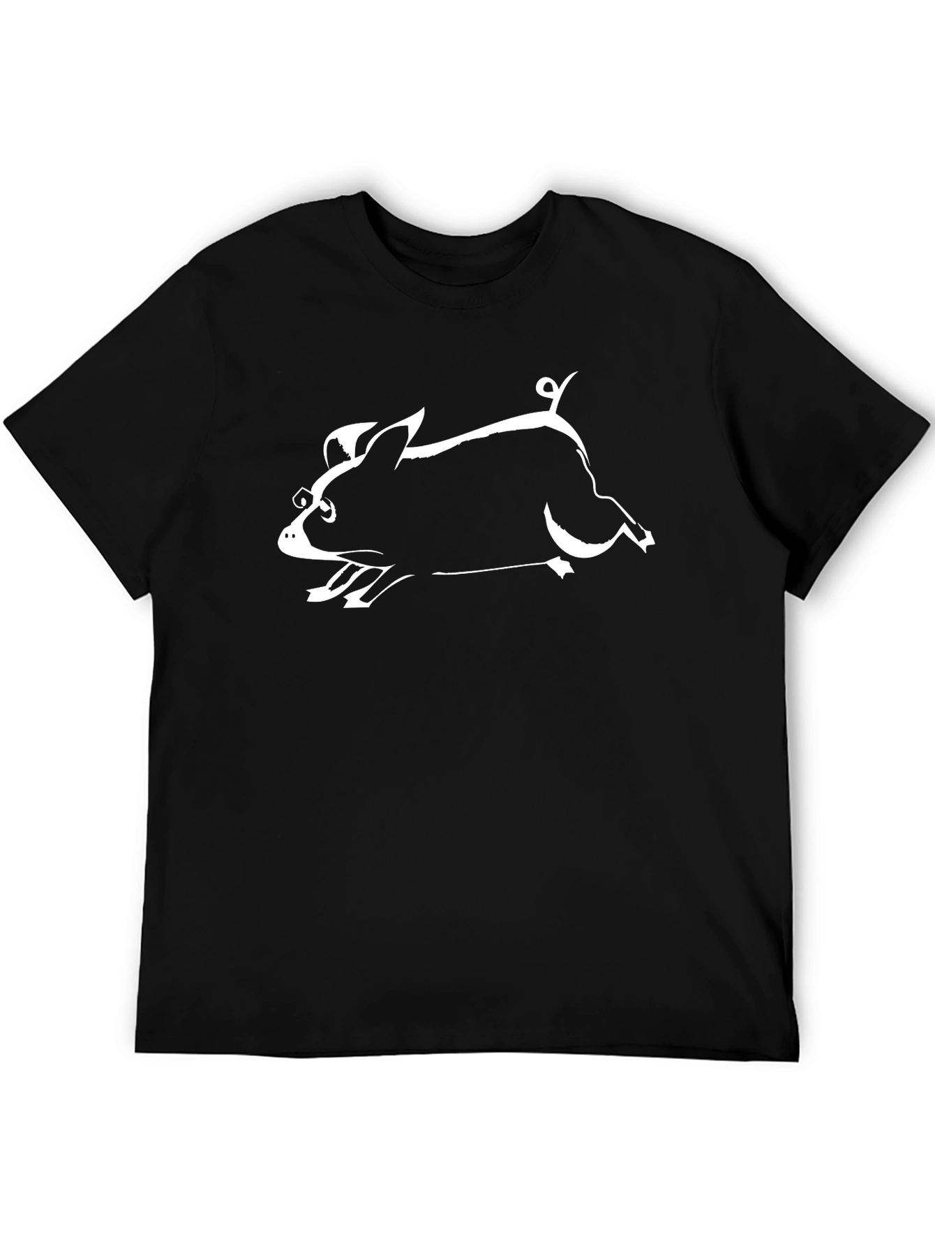 Black Pig T-Shirt - Funny Animal Tee