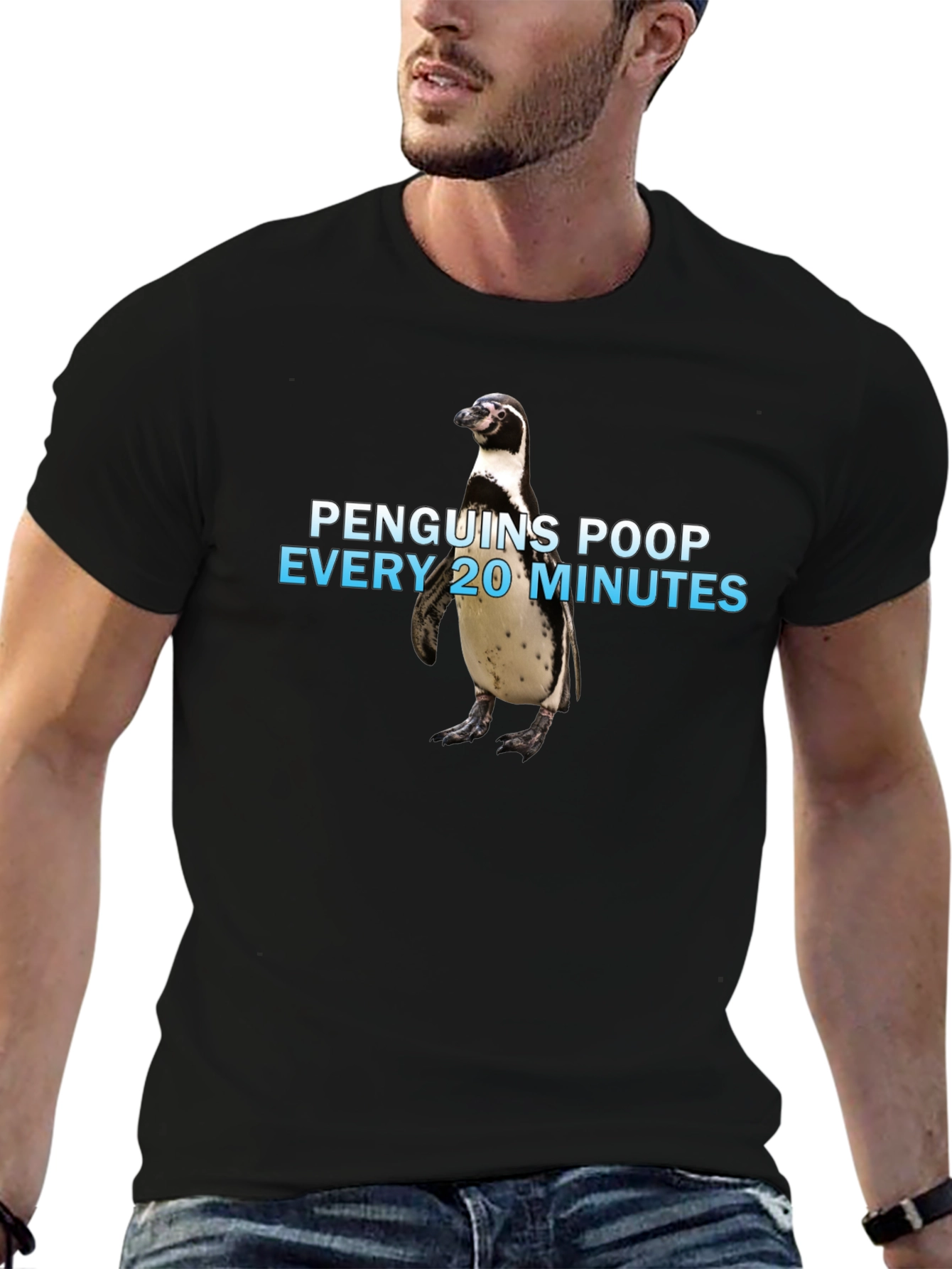 Penguin Poop T-Shirt - Funny Animal Fact Tee