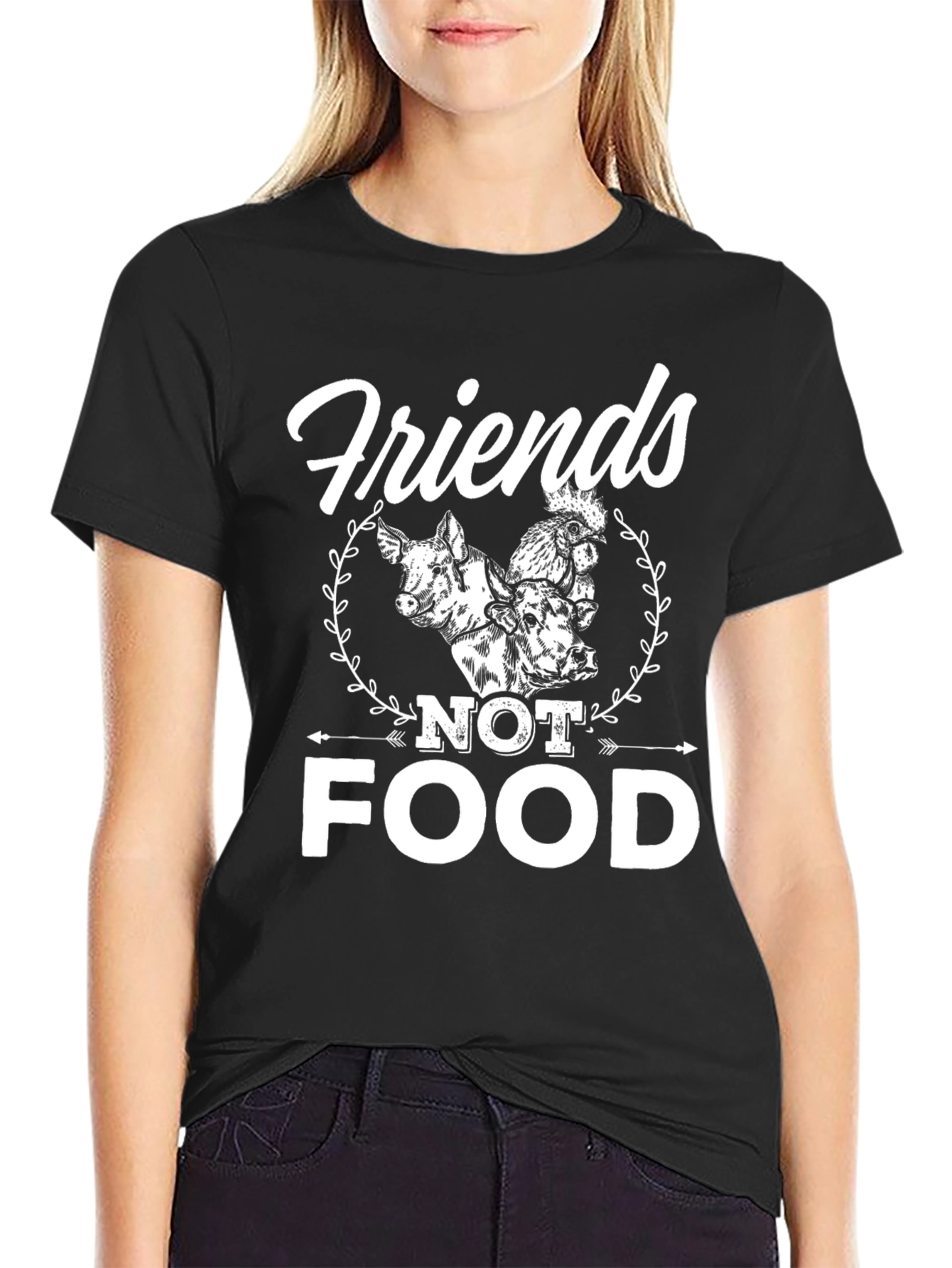 Friends Not Food Vegan T-Shirt