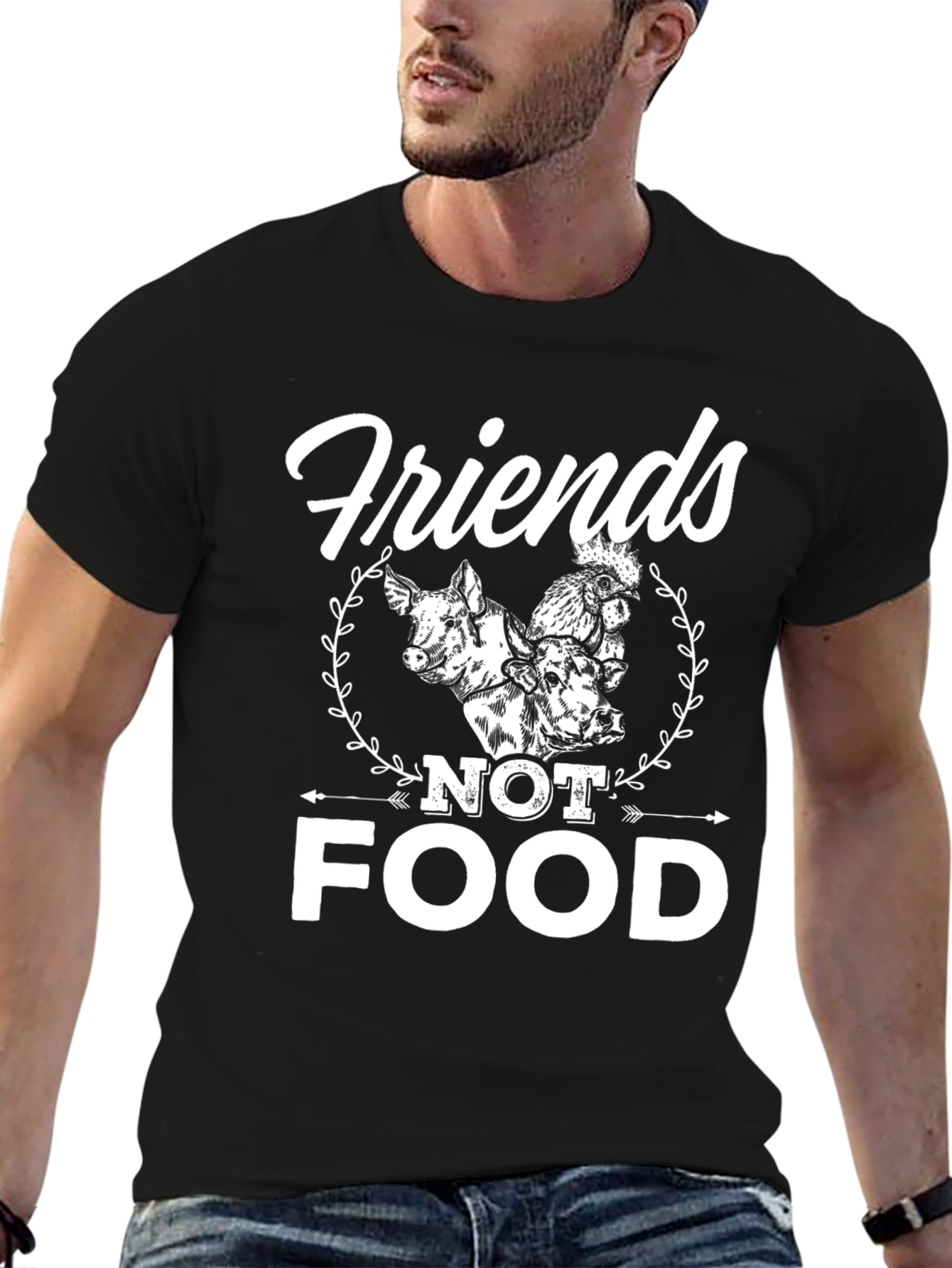 Friends Not Food Vegan T-Shirt