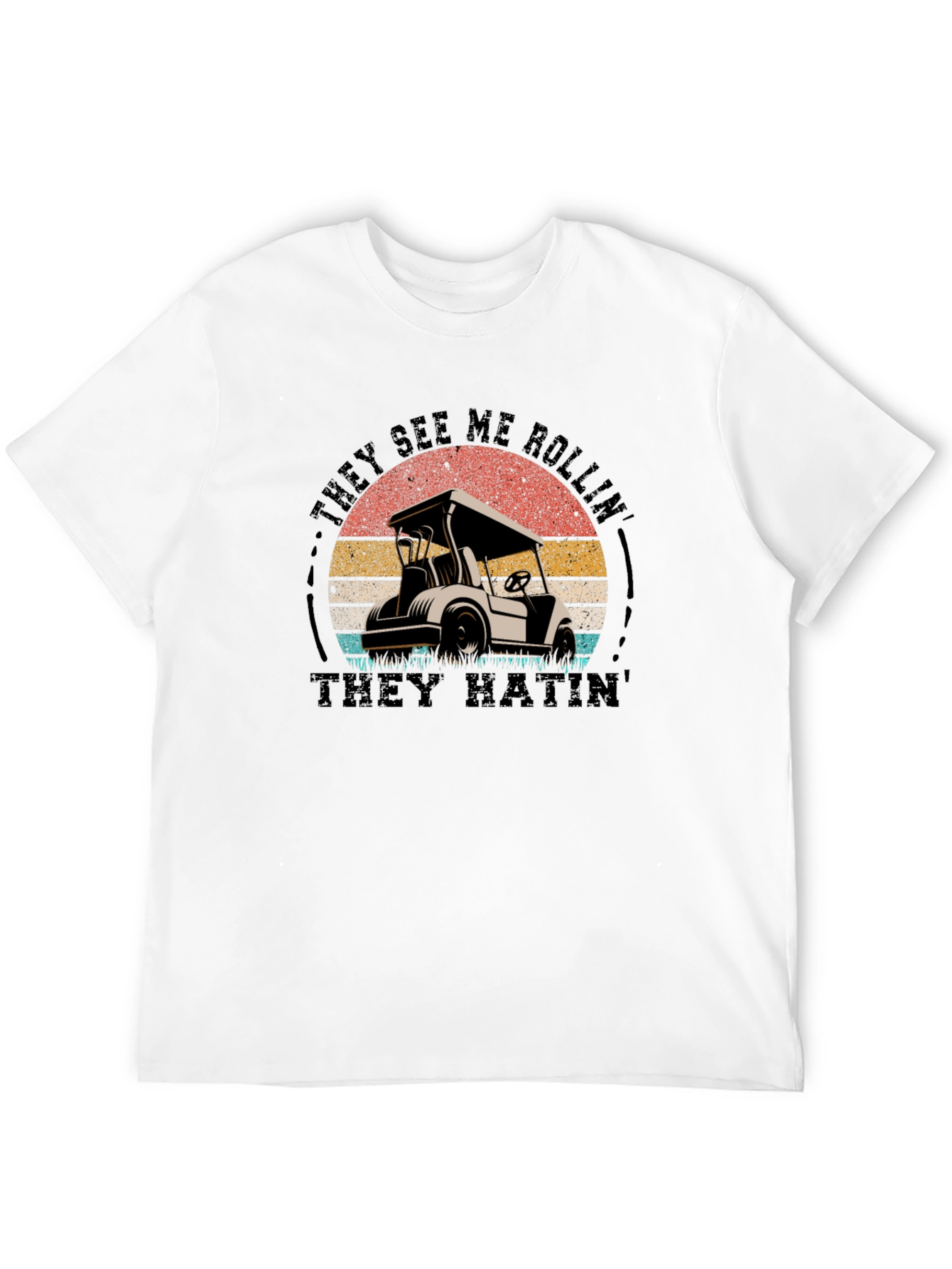 They See Me Rollin Mens Black T-Shirt