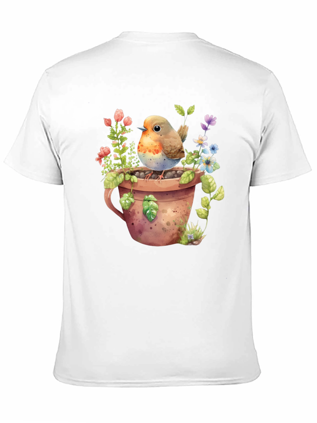 Robin in Pot T-Shirt