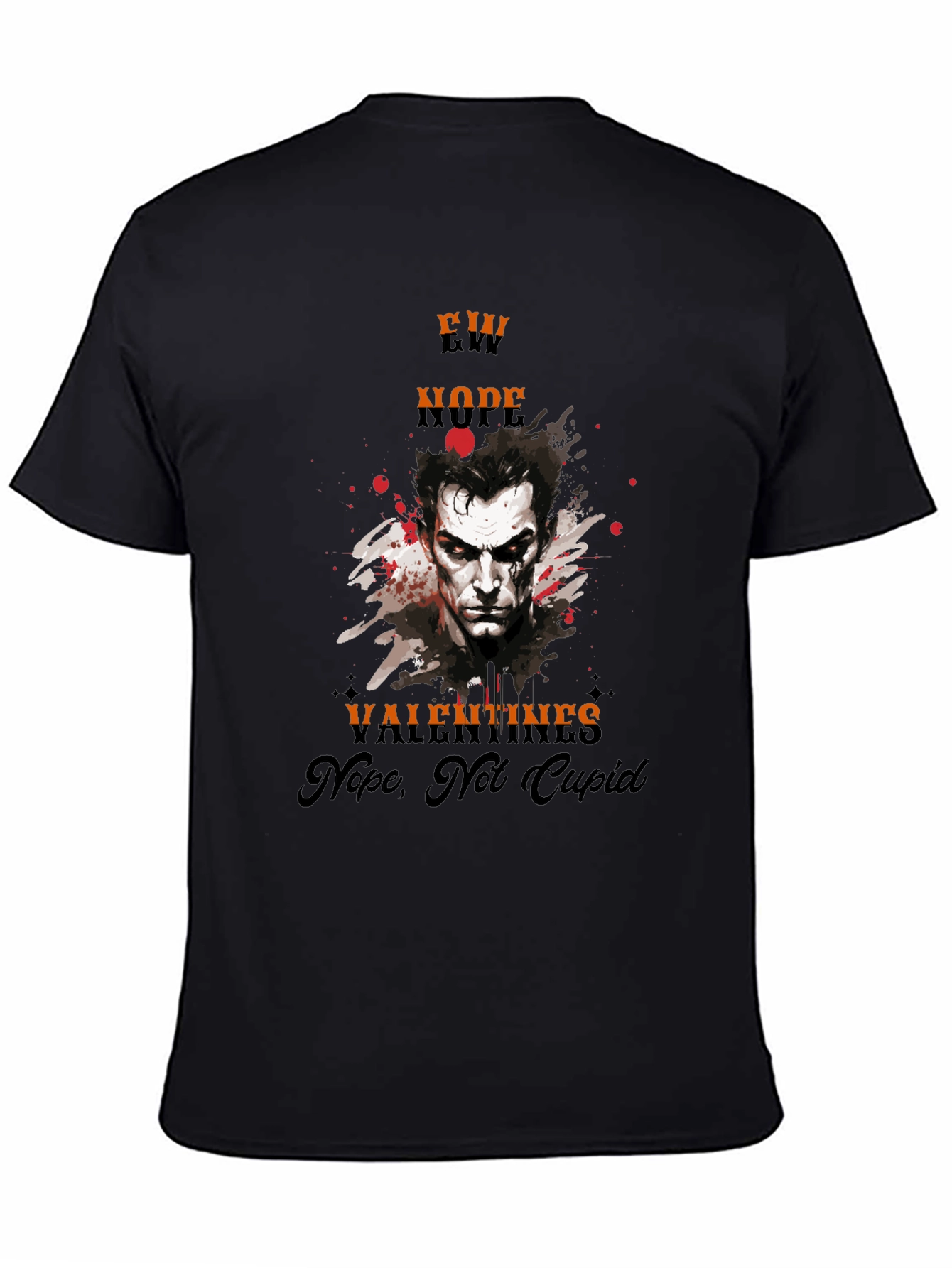 Anti-Valentines Day Vampire Graphic T-Shirt