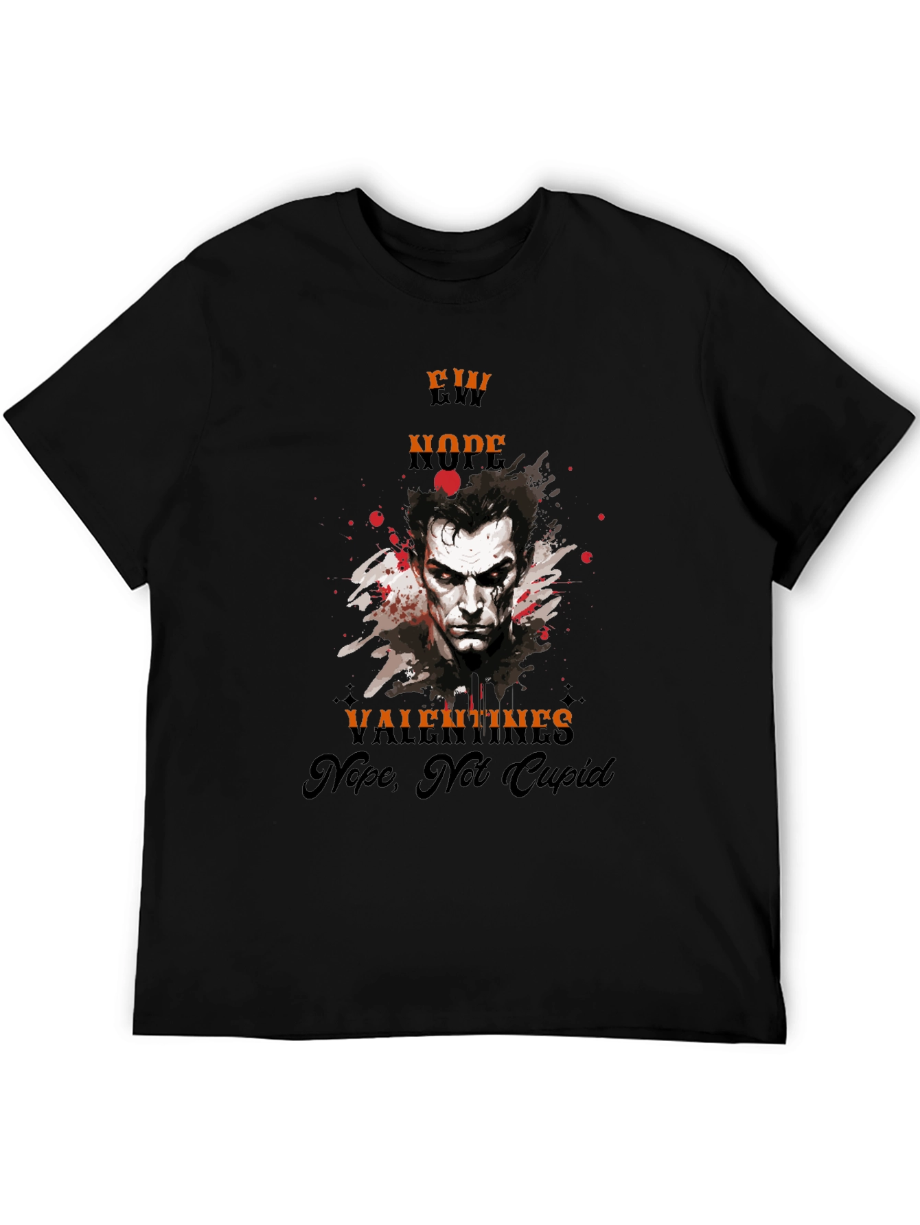 Anti-Valentines Day Vampire Graphic T-Shirt