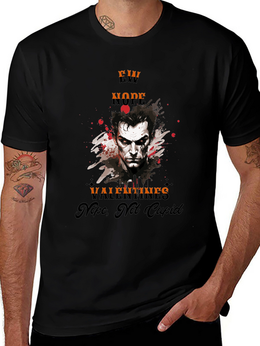 Anti-Valentines Day Vampire Graphic T-Shirt