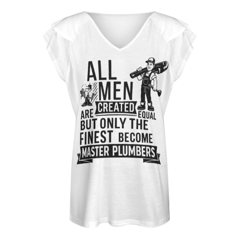 Master Plumber Funny Graphic T-Shirt – Skilled Tradesman Humor Tee for Plumbing Professionals(z245)