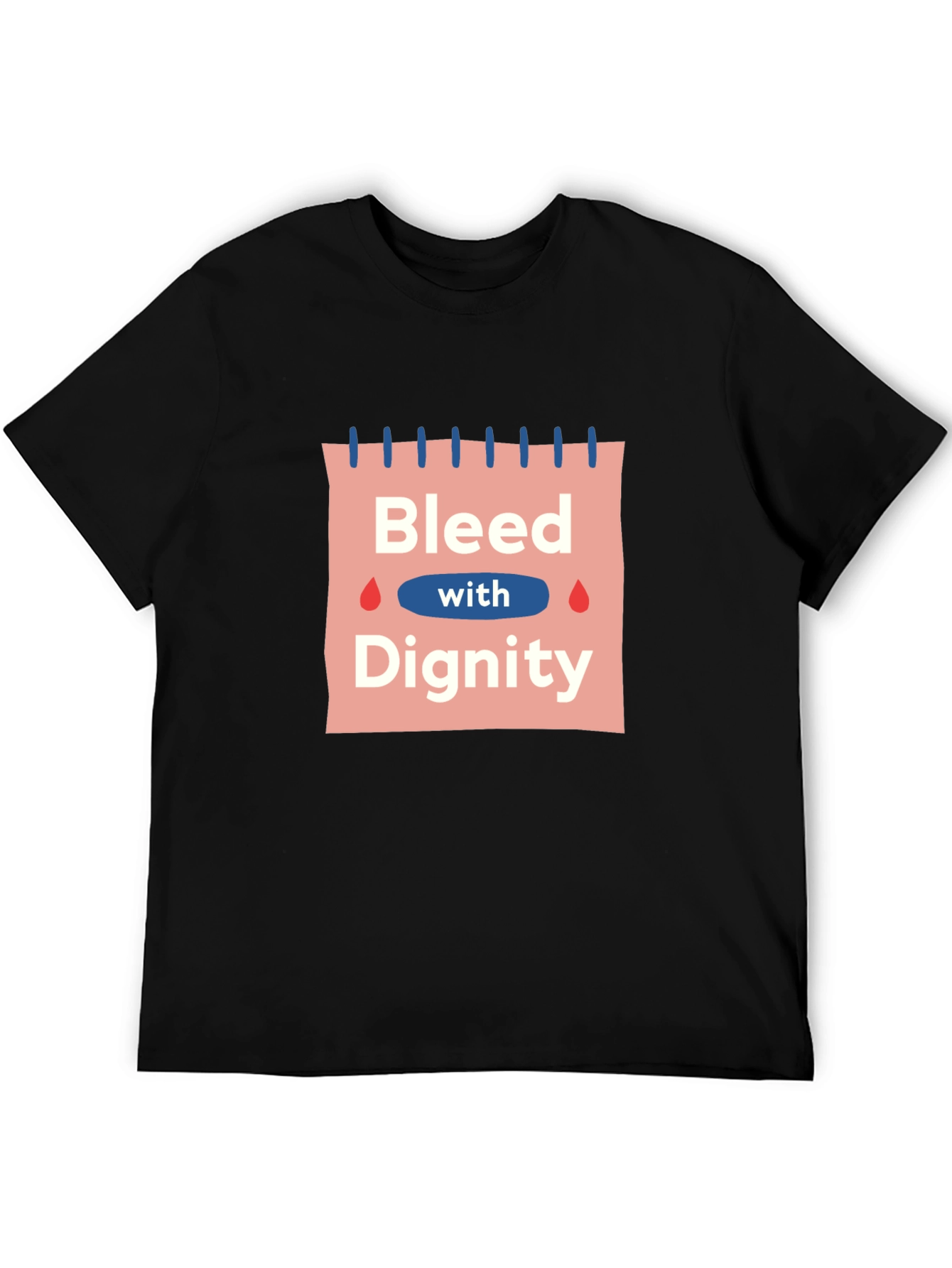 Bleed with Dignity Black Graphic T-Shirt