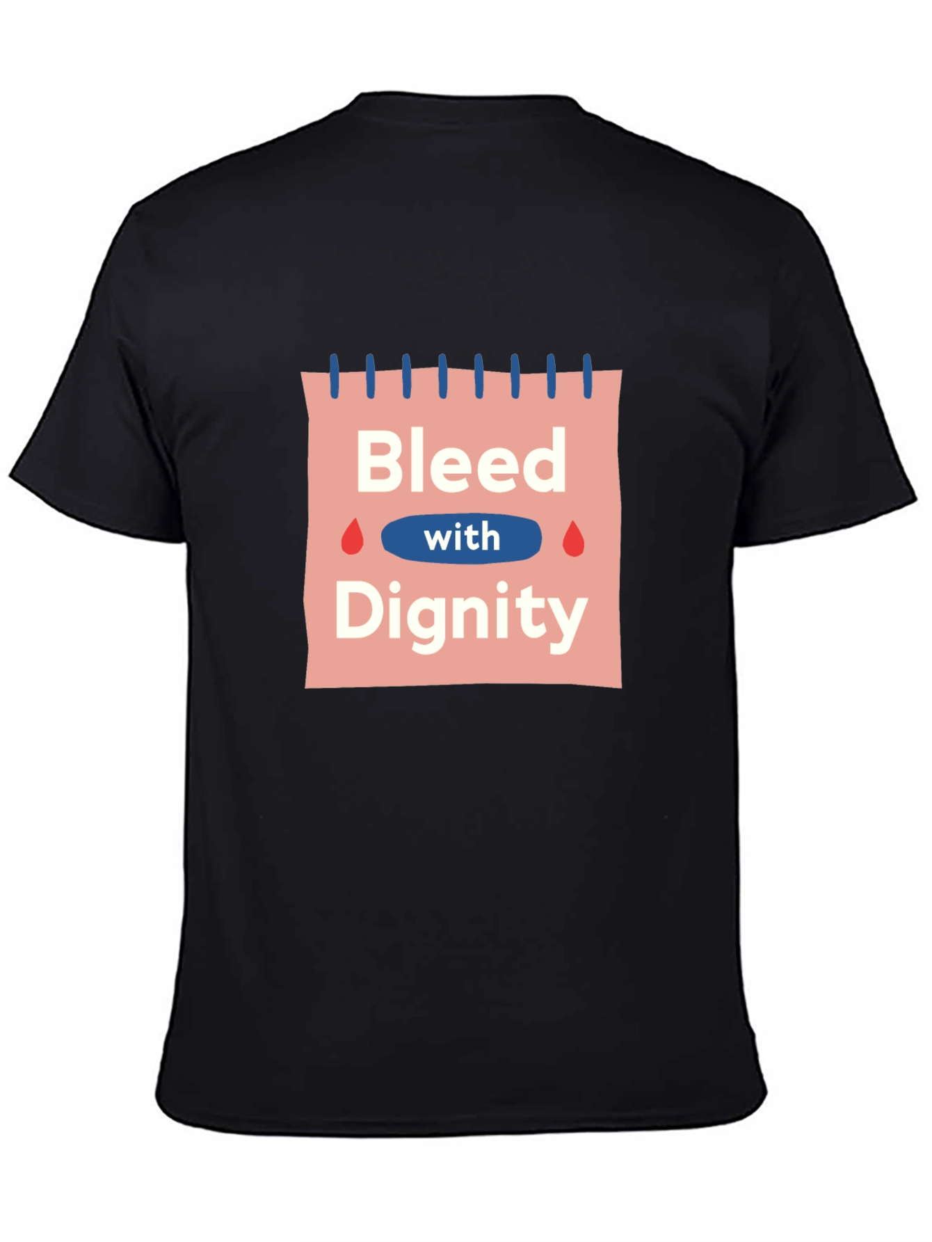 Bleed with Dignity Black Graphic T-Shirt