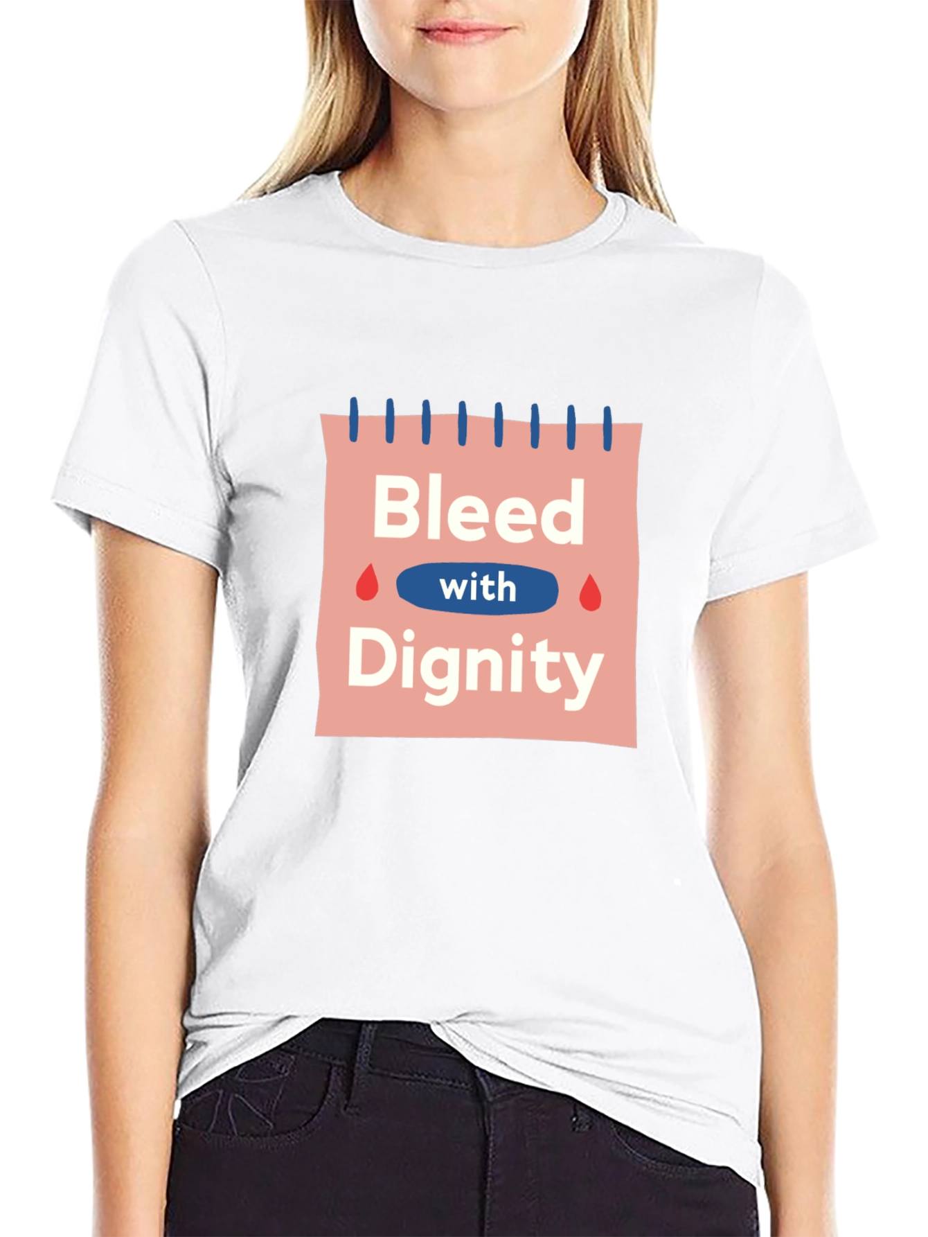 Bleed with Dignity Black Graphic T-Shirt