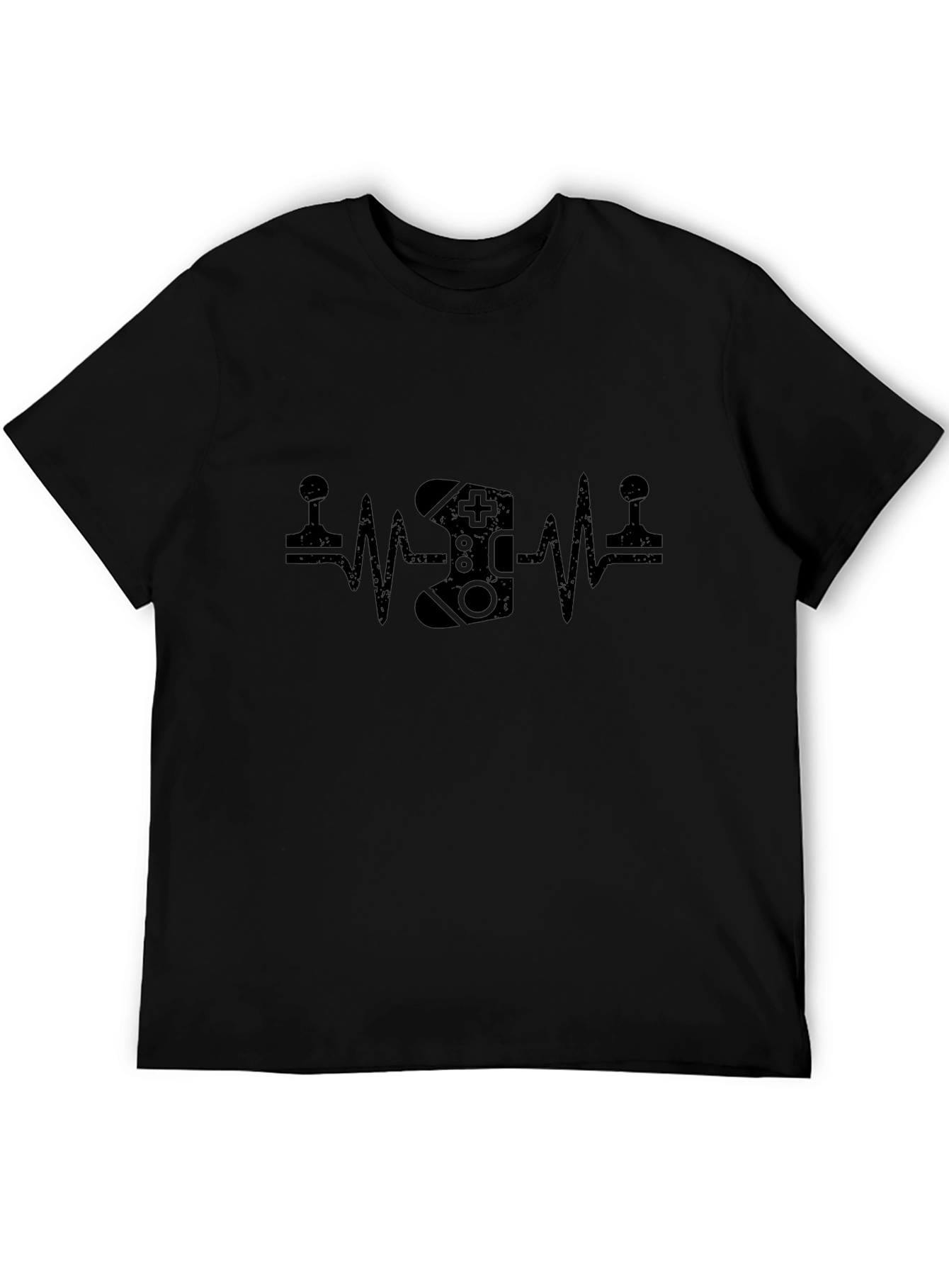 Gamer Heartbeat T-Shirt - Black Graphic Tee