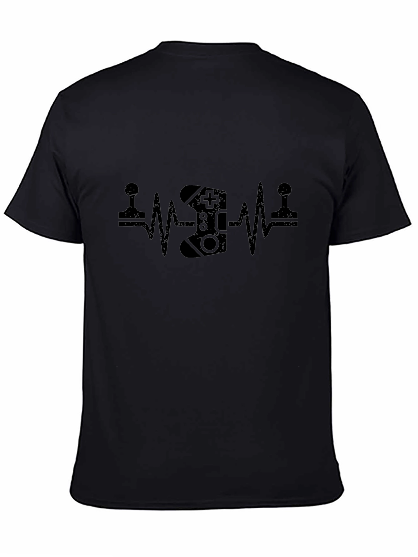 Gamer Heartbeat T-Shirt - Black Graphic Tee