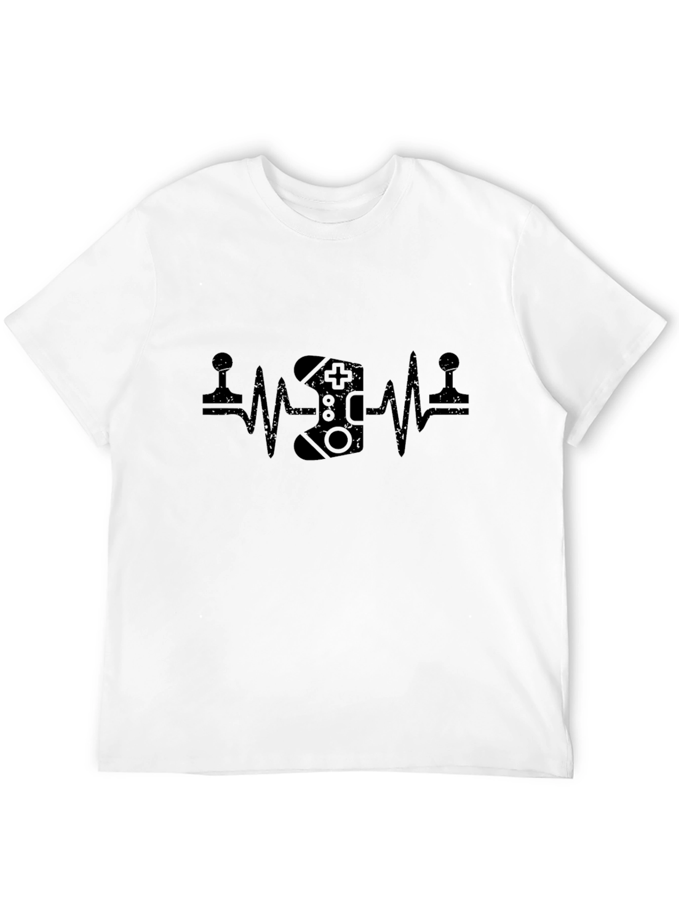 Gamer Heartbeat T-Shirt - Black Graphic Tee