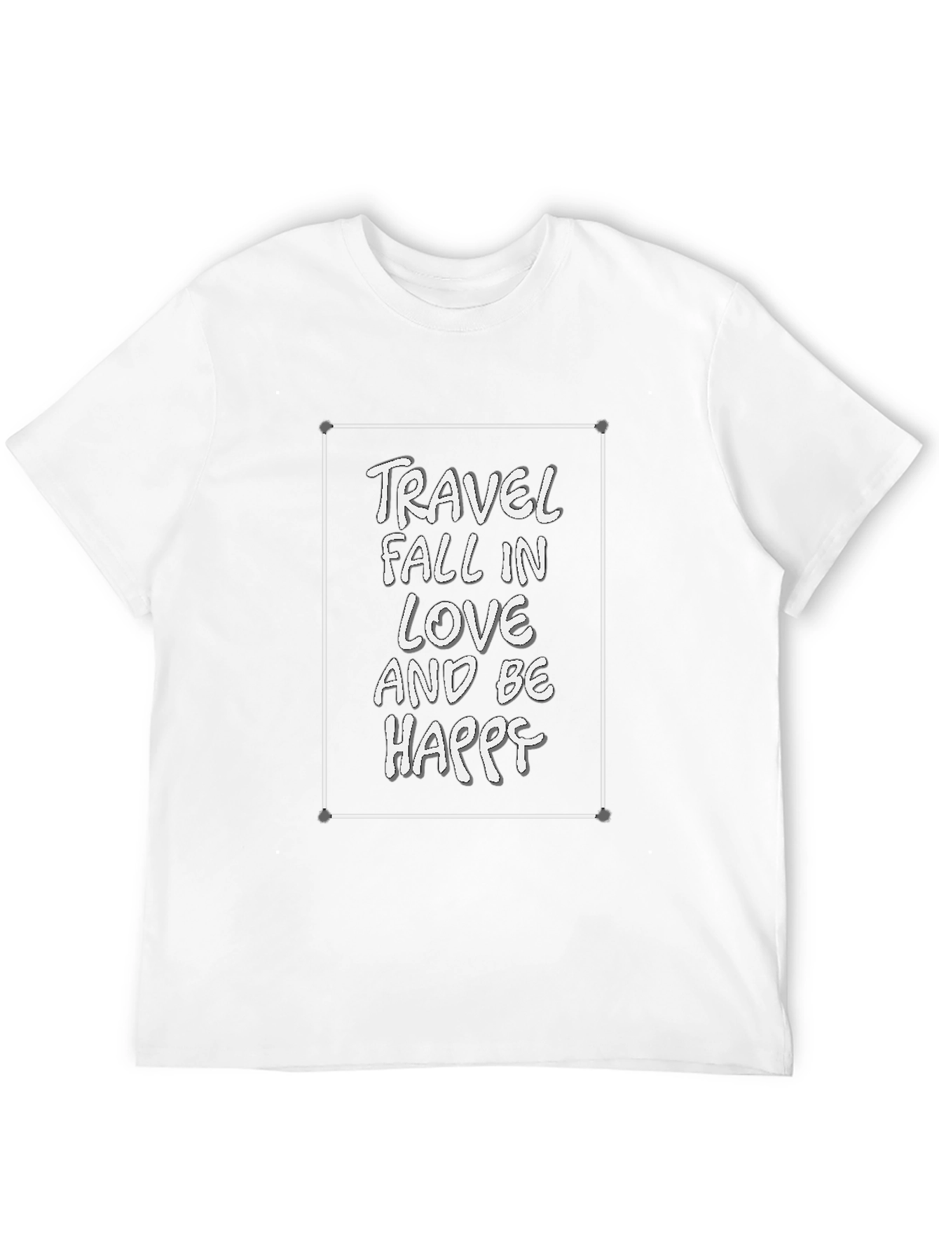 Travel Fall in Love Be Happy Graphic Tee