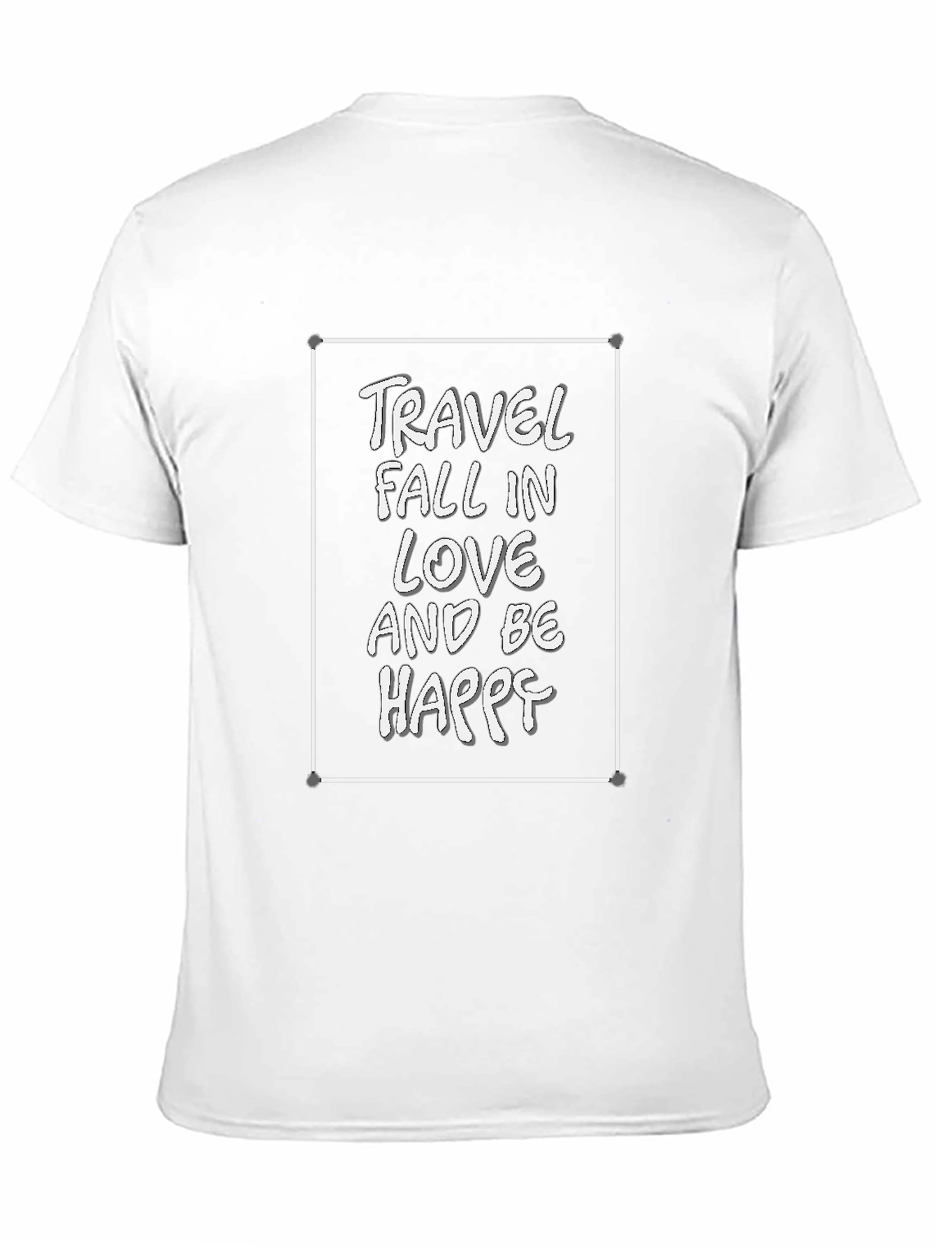 Travel Fall in Love Be Happy Graphic Tee