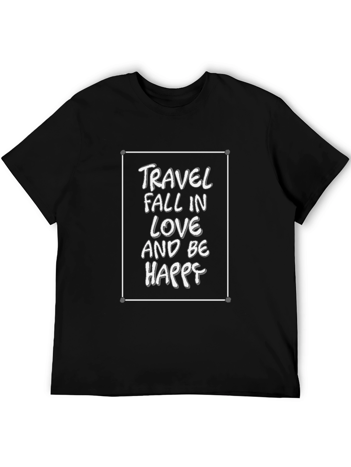 Travel Fall in Love Be Happy Graphic Tee