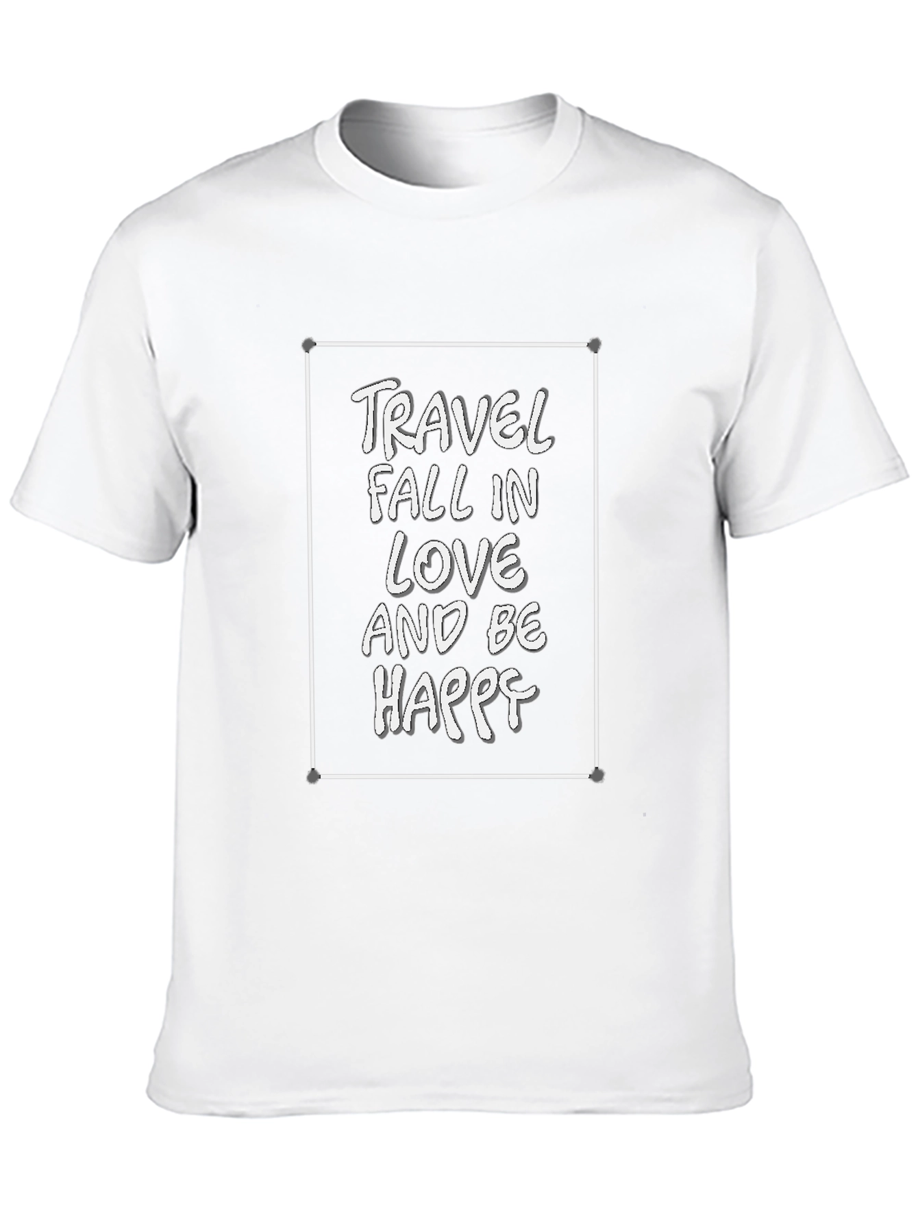 Travel Fall in Love Be Happy Graphic Tee