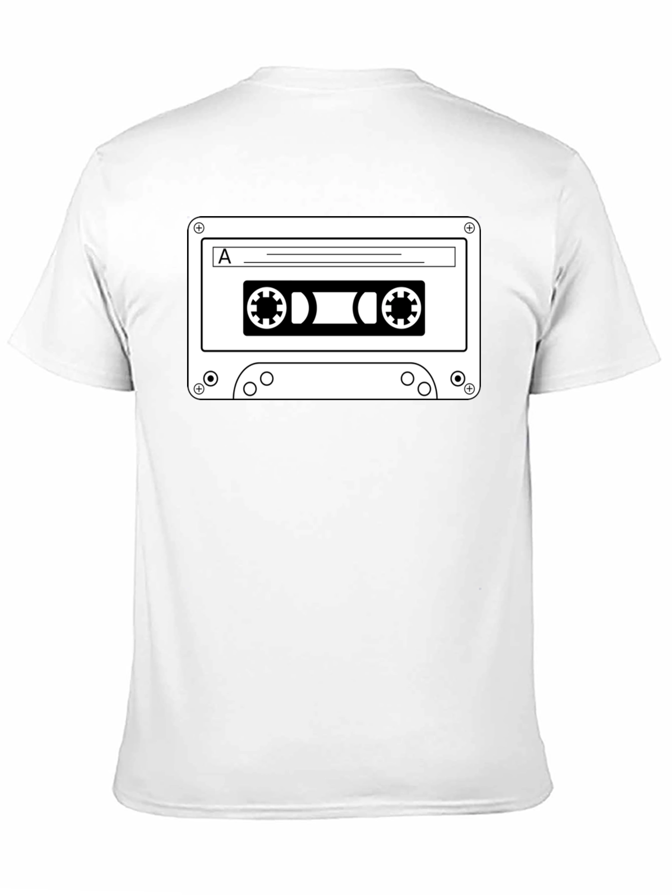 Retro Cassette Tape Black T-Shirt