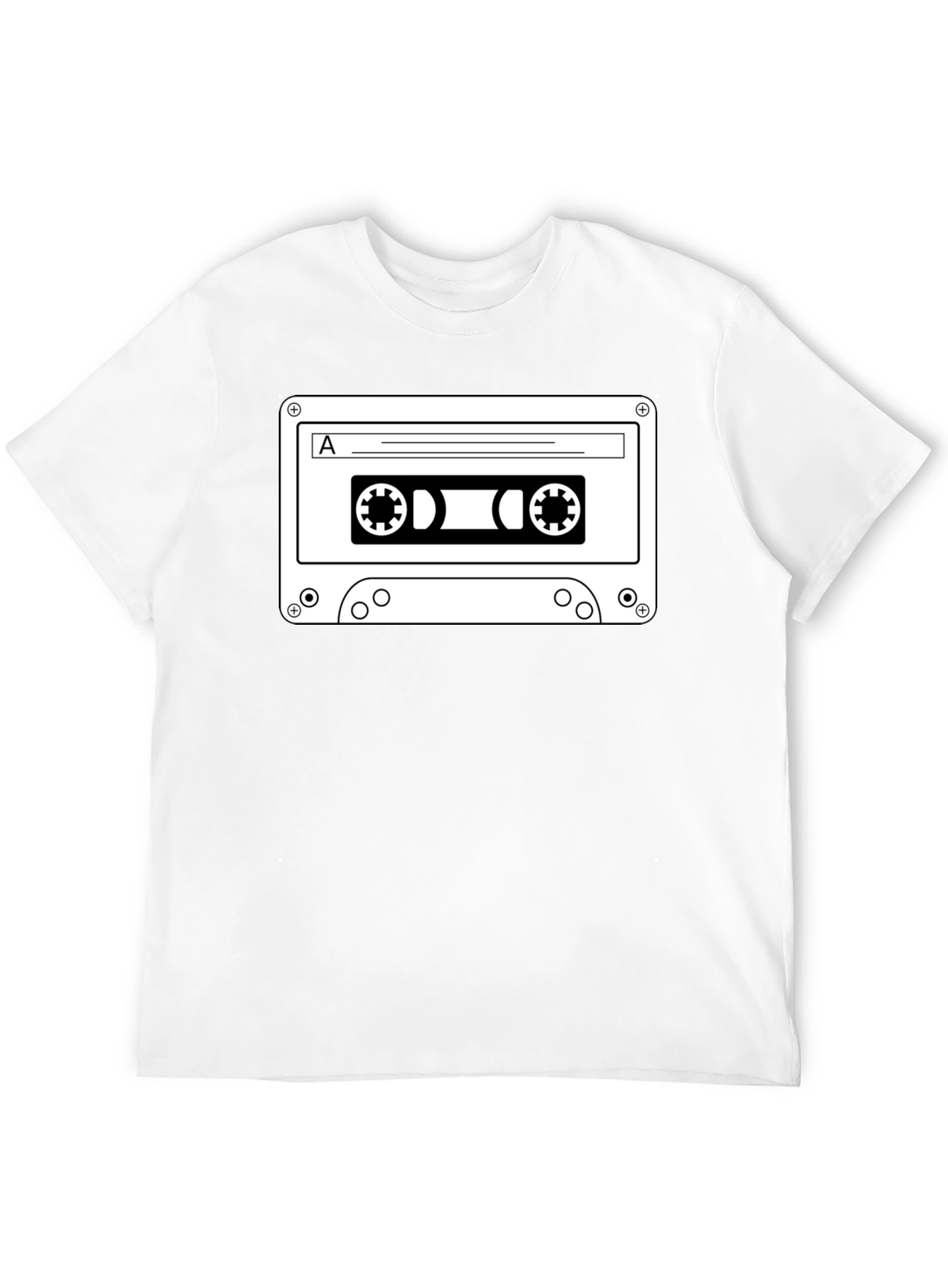 Retro Cassette Tape Black T-Shirt
