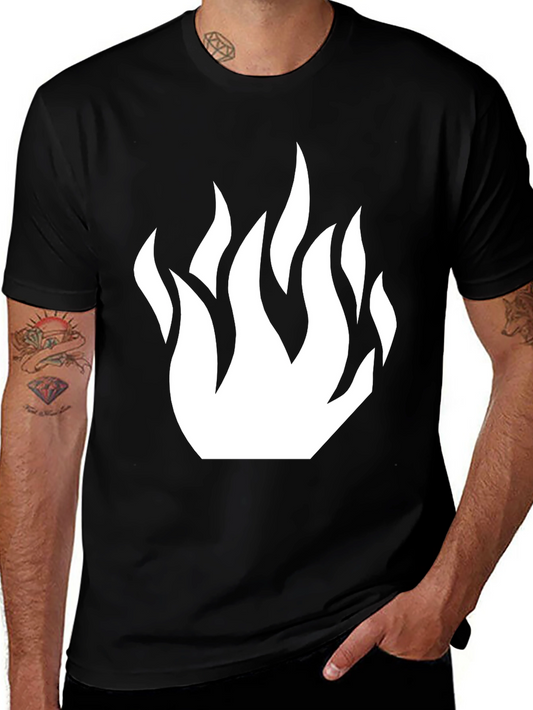Flame Graphic Black T-Shirt