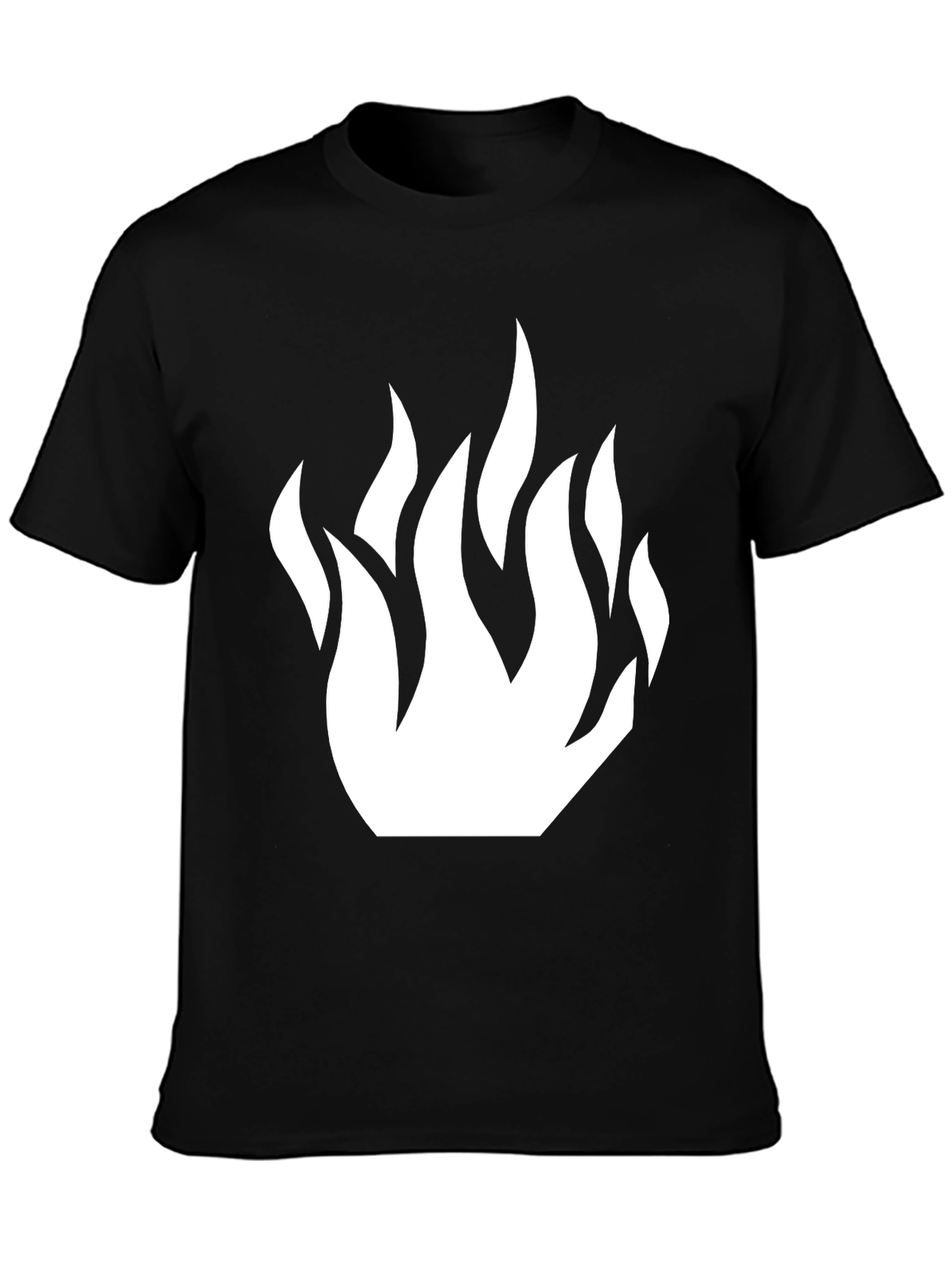 Flame Graphic Black T-Shirt