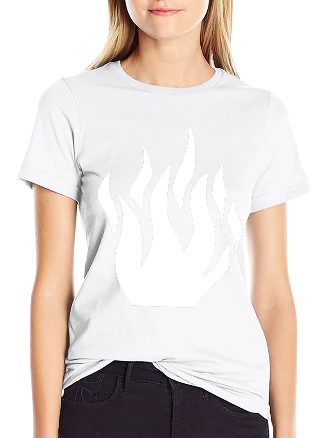Flame Graphic Black T-Shirt