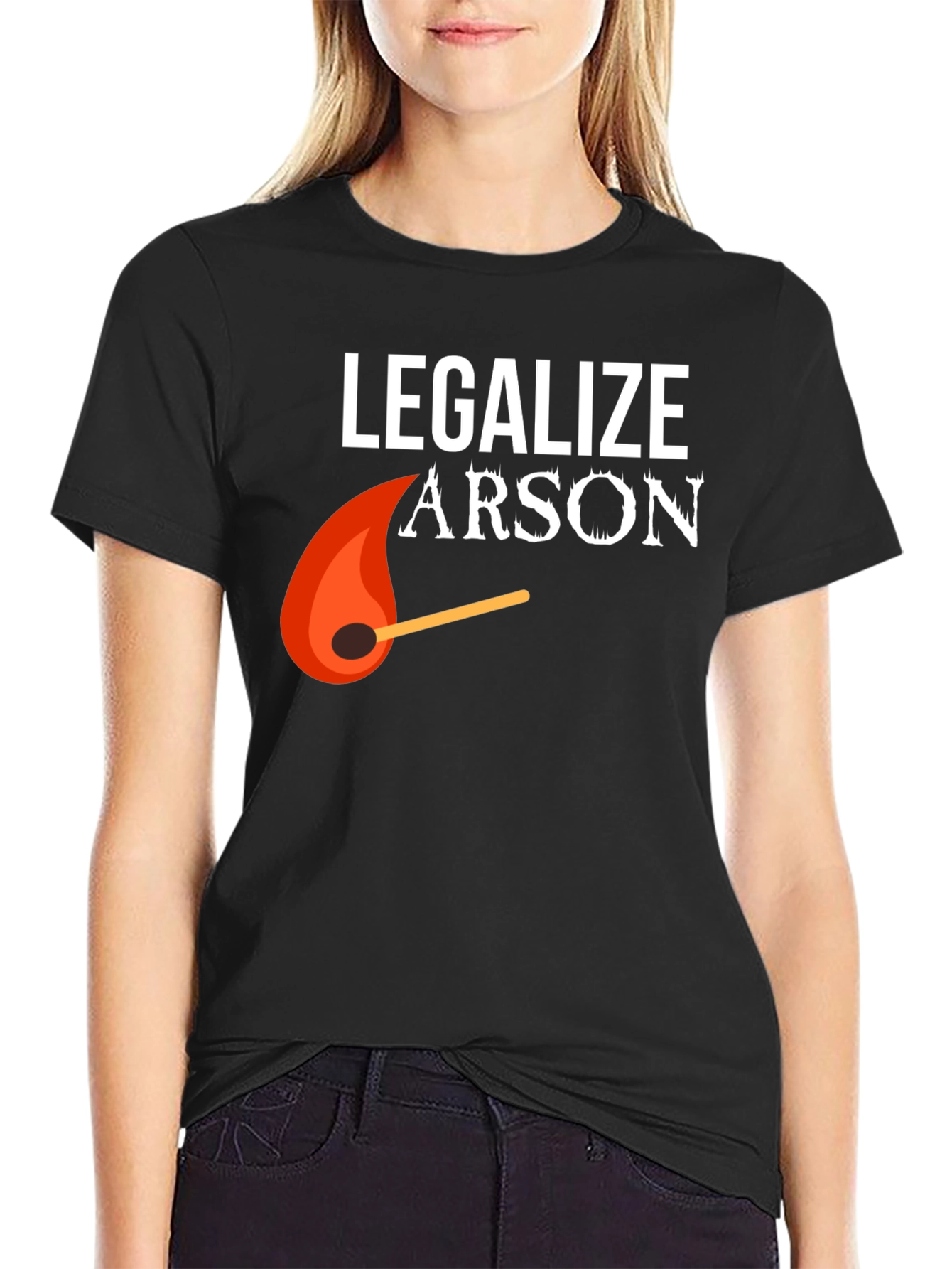 Legalize Arson Graphic Tee - Funny Fire Starter Shirt