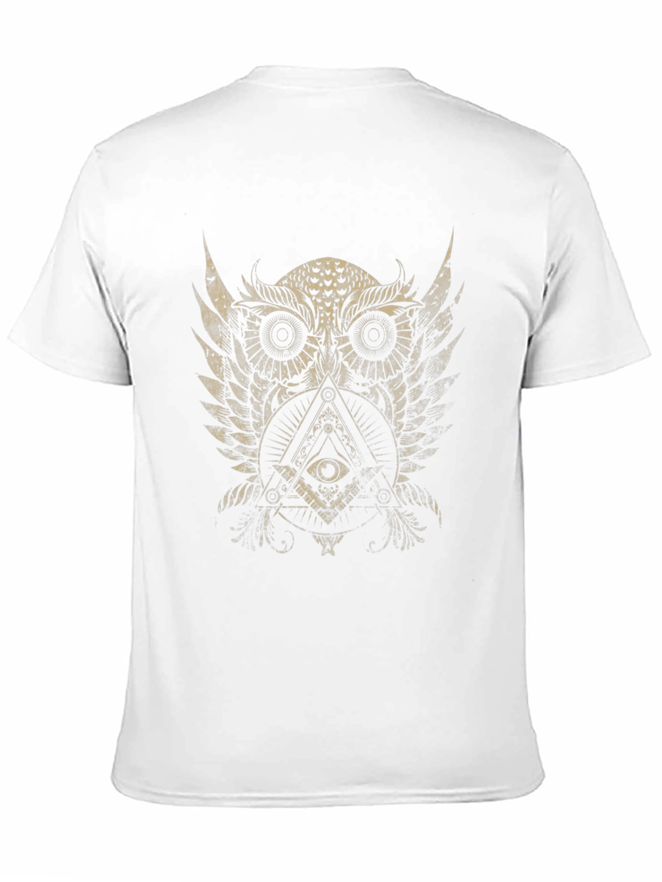 Mystic Owl Graphic Tee - Black Cotton Blend