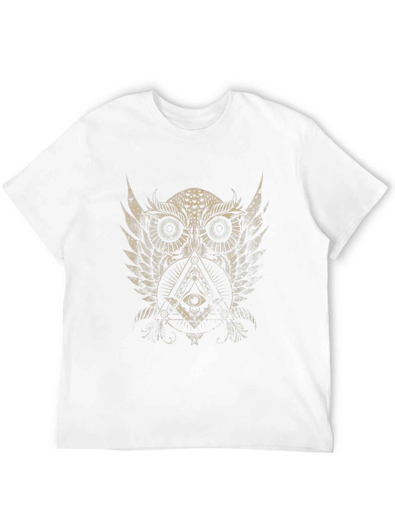 Mystic Owl Graphic Tee - Black Cotton Blend