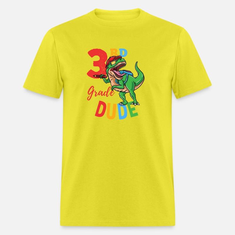 3rd Grade Dude T-Rex Dinosaur Back To School Boys