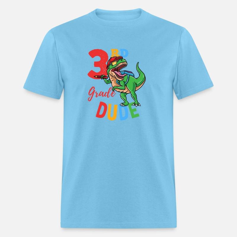 3rd Grade Dude T-Rex Dinosaur Back To School Boys
