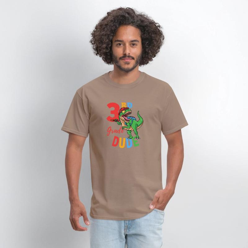 3rd Grade Dude T-Rex Dinosaur Back To School Boys