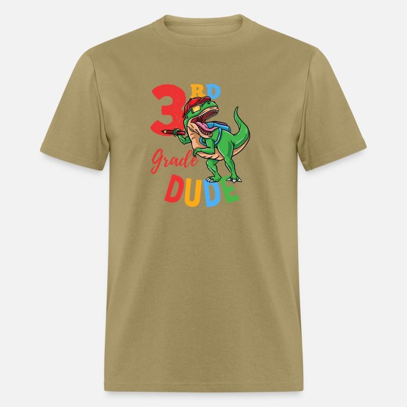 3rd Grade Dude T-Rex Dinosaur Back To School Boys