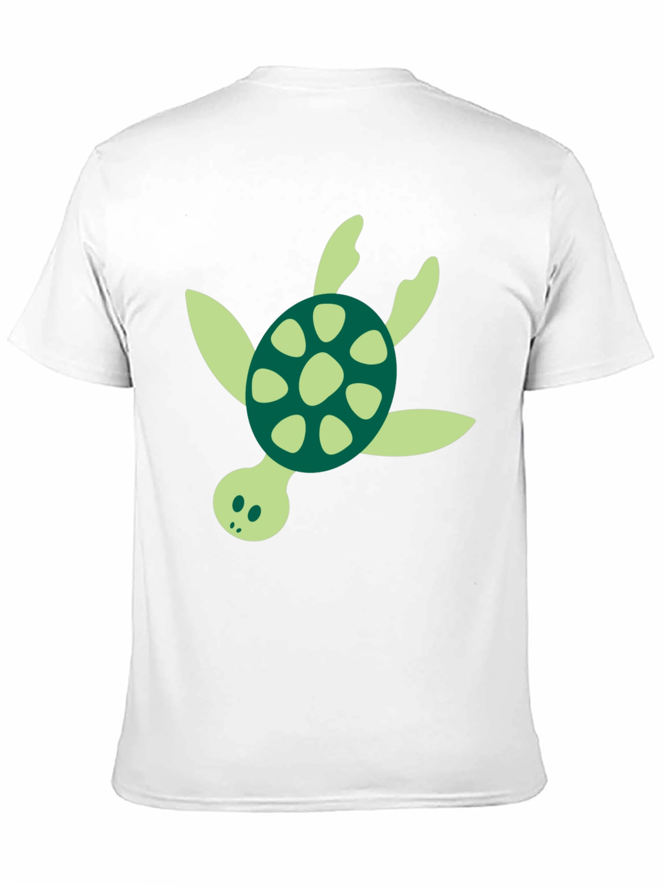 Turtle Graphic Tee - Black Cotton Blend