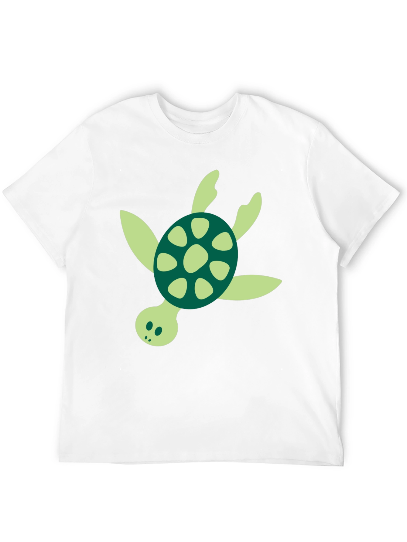 Turtle Graphic Tee - Black Cotton Blend