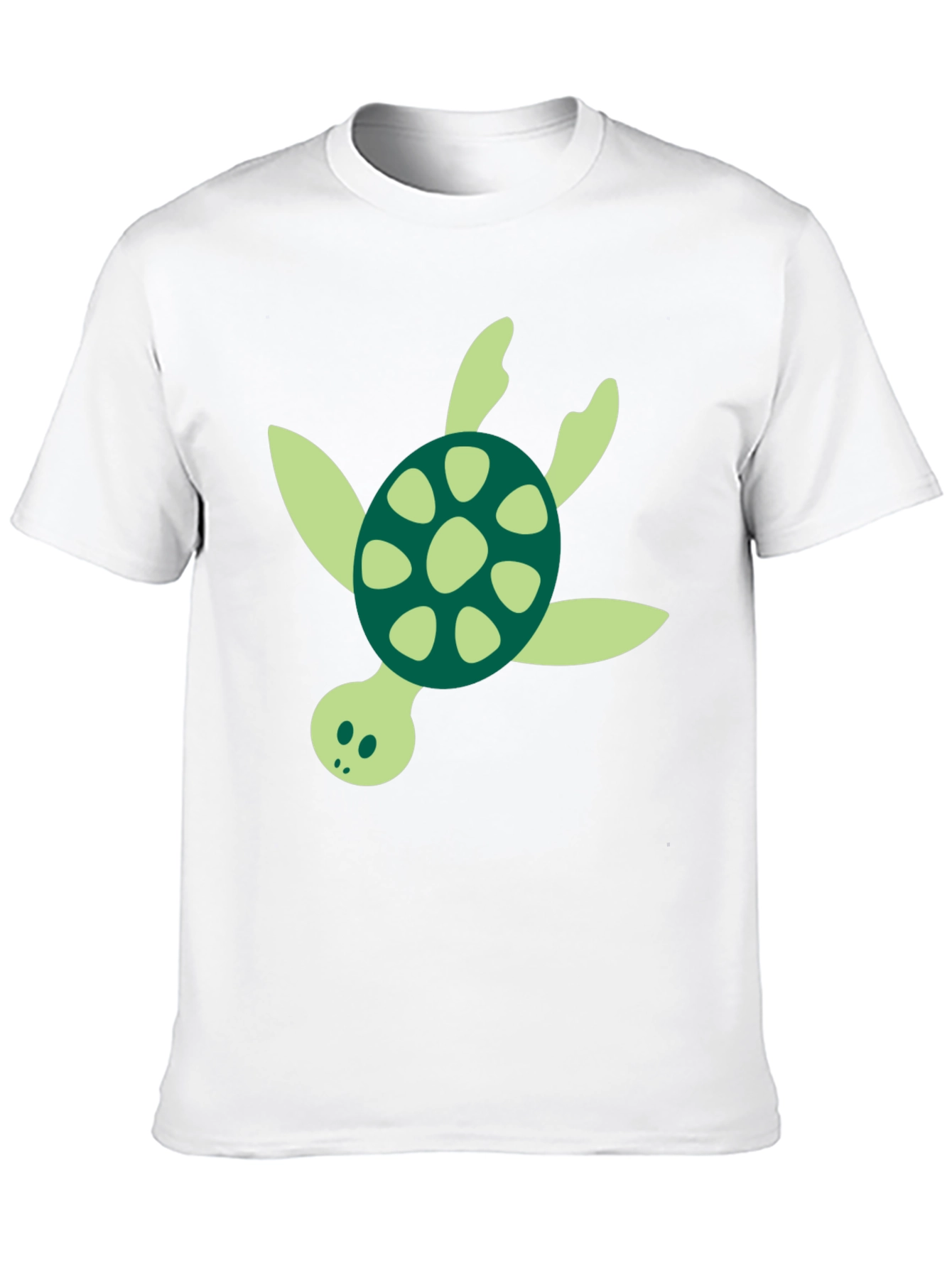 Turtle Graphic Tee - Black Cotton Blend