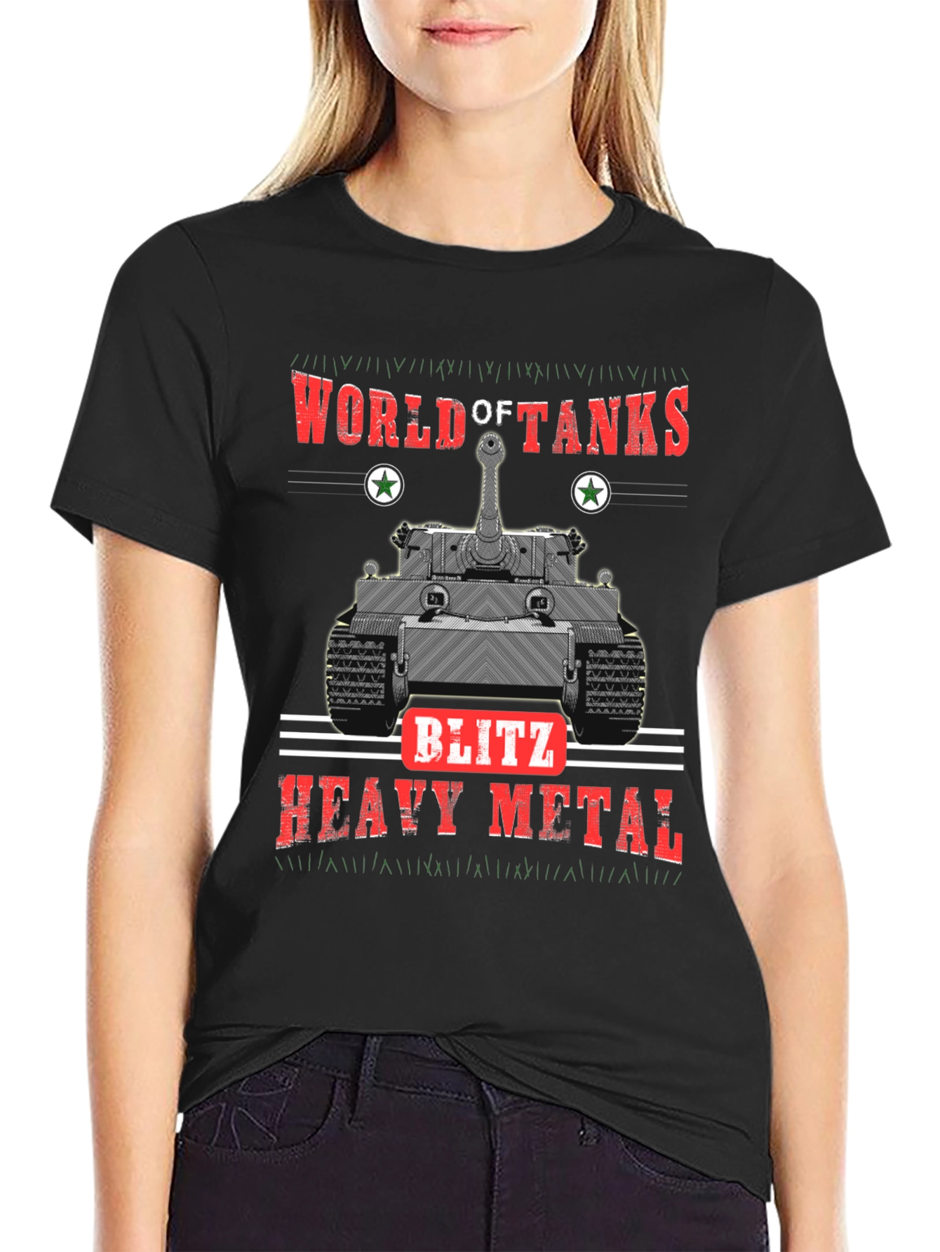 World of Tanks Blitz Heavy Metal Black T-Shirt