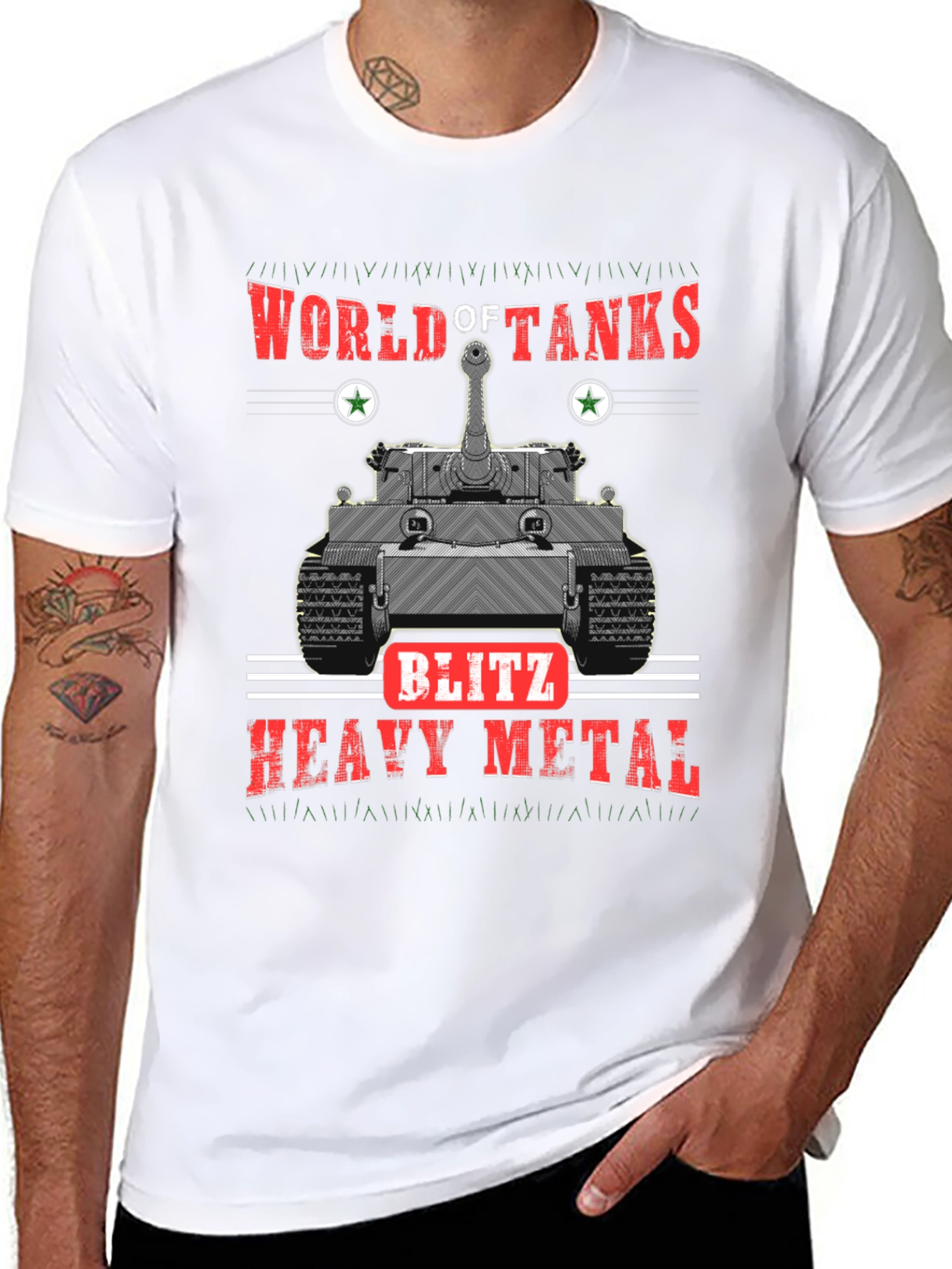 World of Tanks Blitz Heavy Metal Black T-Shirt