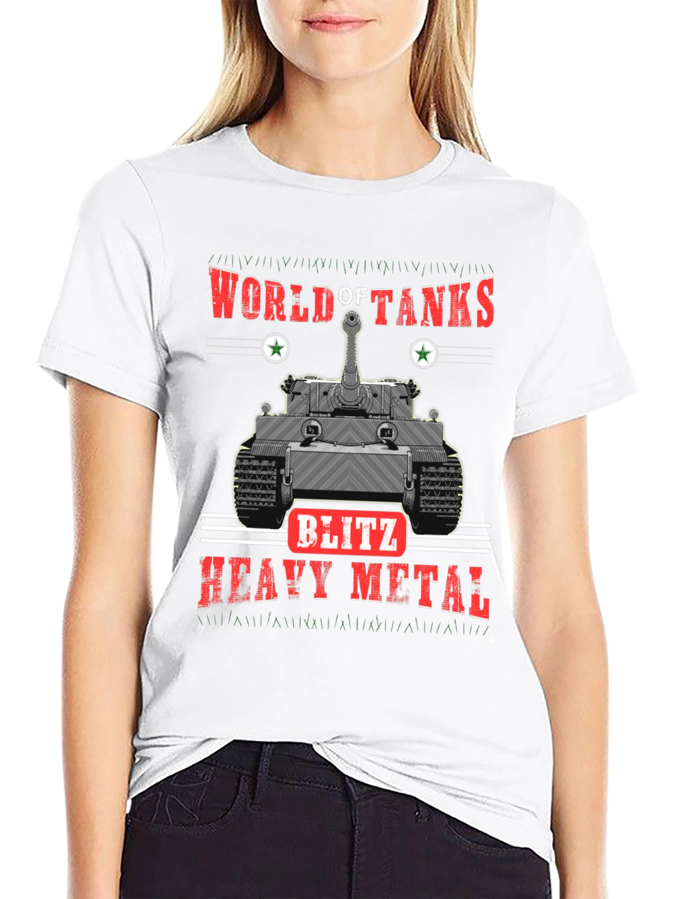 World of Tanks Blitz Heavy Metal Black T-Shirt