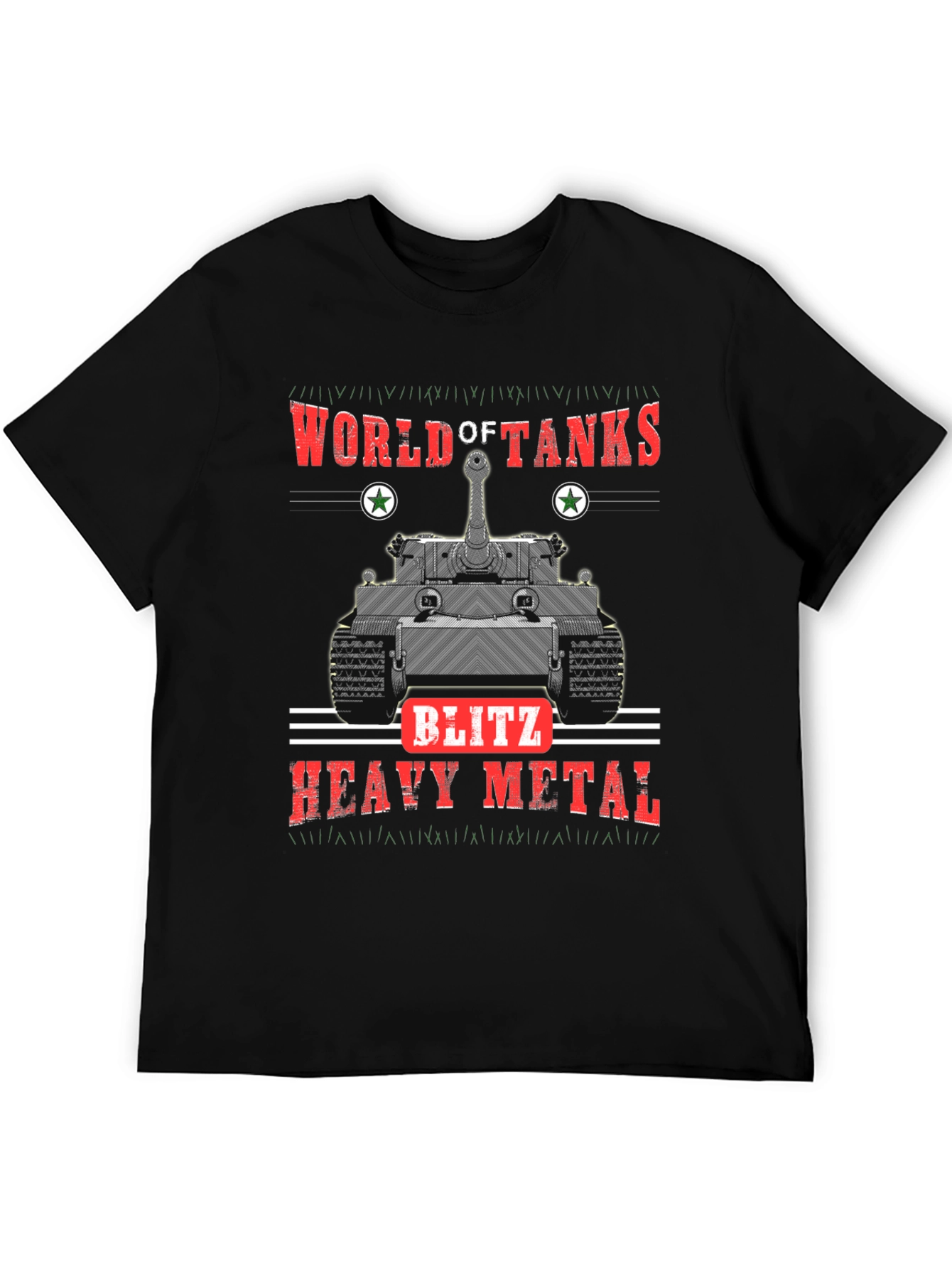 World of Tanks Blitz Heavy Metal Black T-Shirt