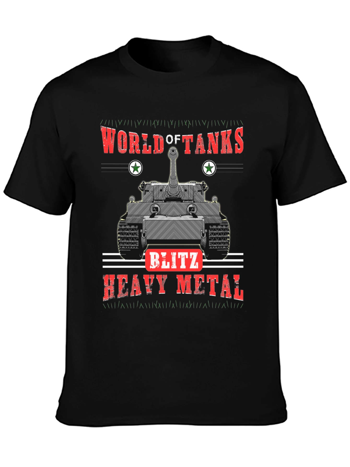 World of Tanks Blitz Heavy Metal Black T-Shirt