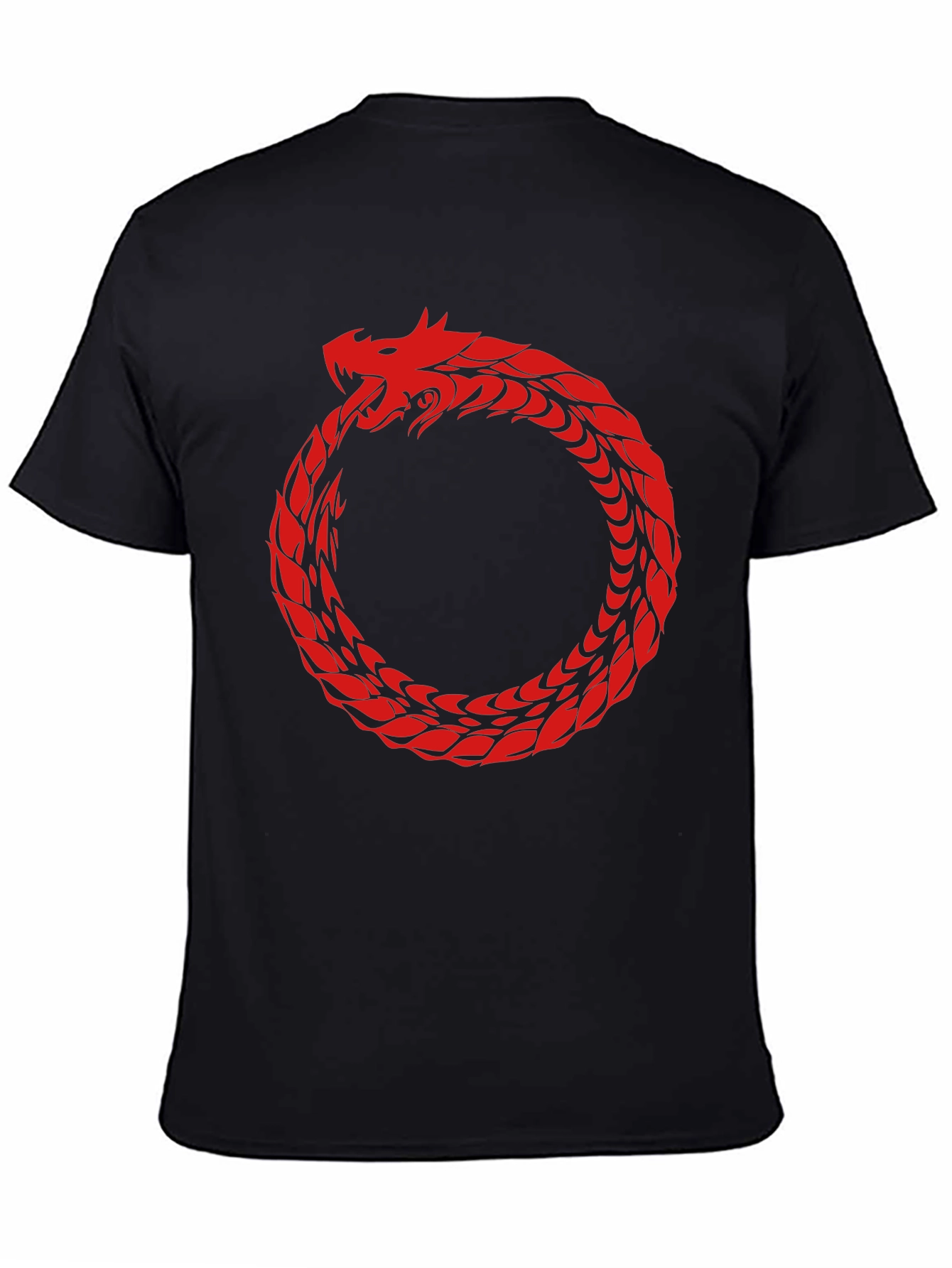 Ouroboros Dragon Graphic Tee - Mythic Serpent Design