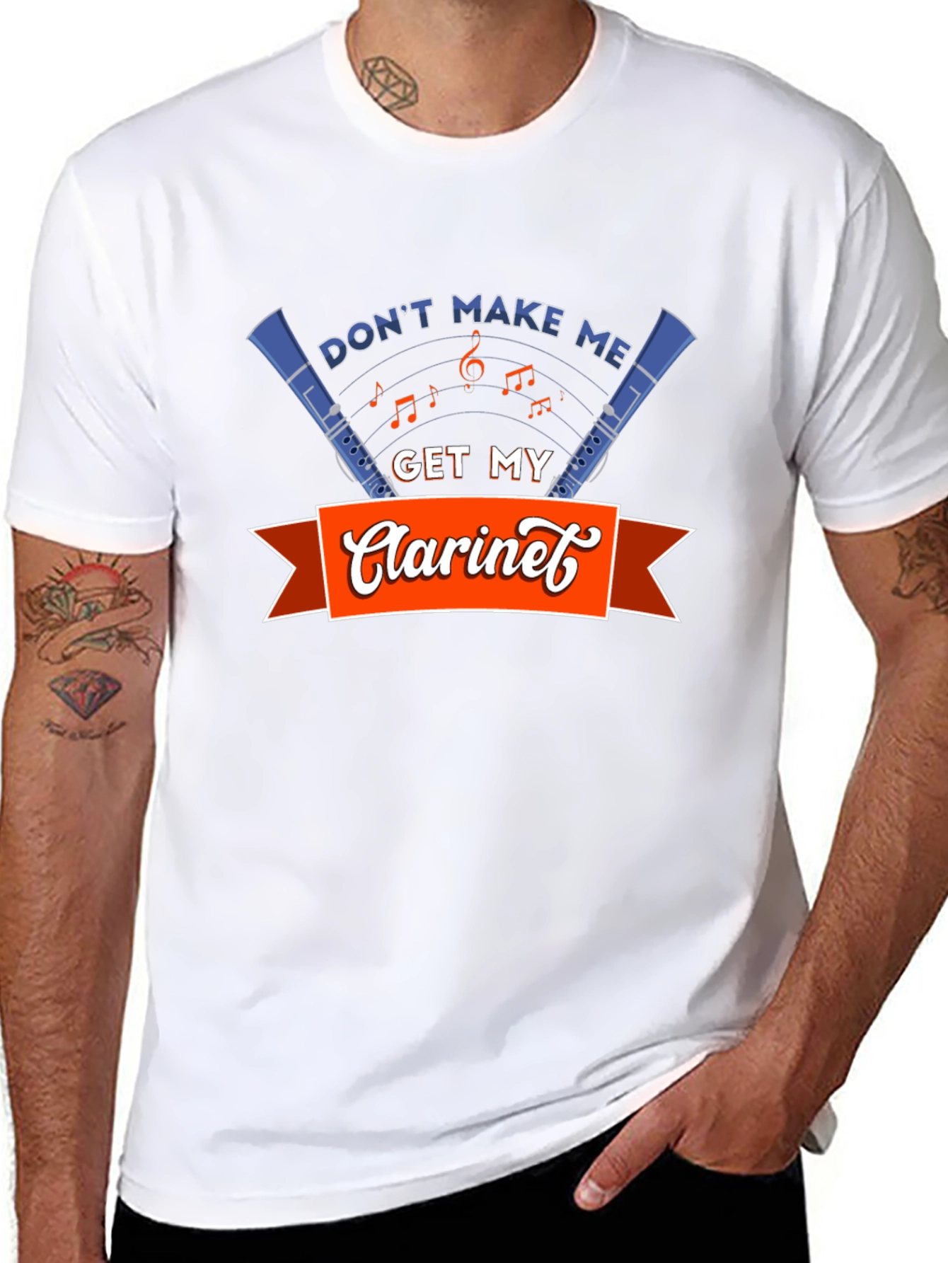 Clarinet Music T-Shirt - Band Humor Tee