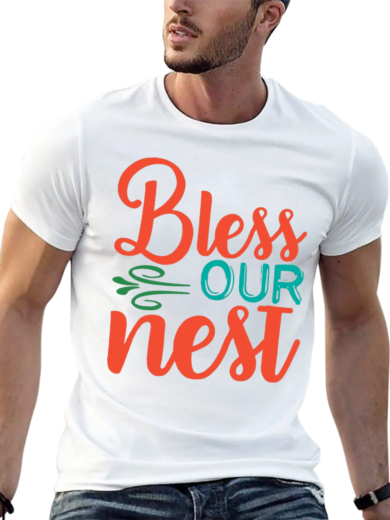 Bless Our Nest Graphic Tee - Stylish Comfort