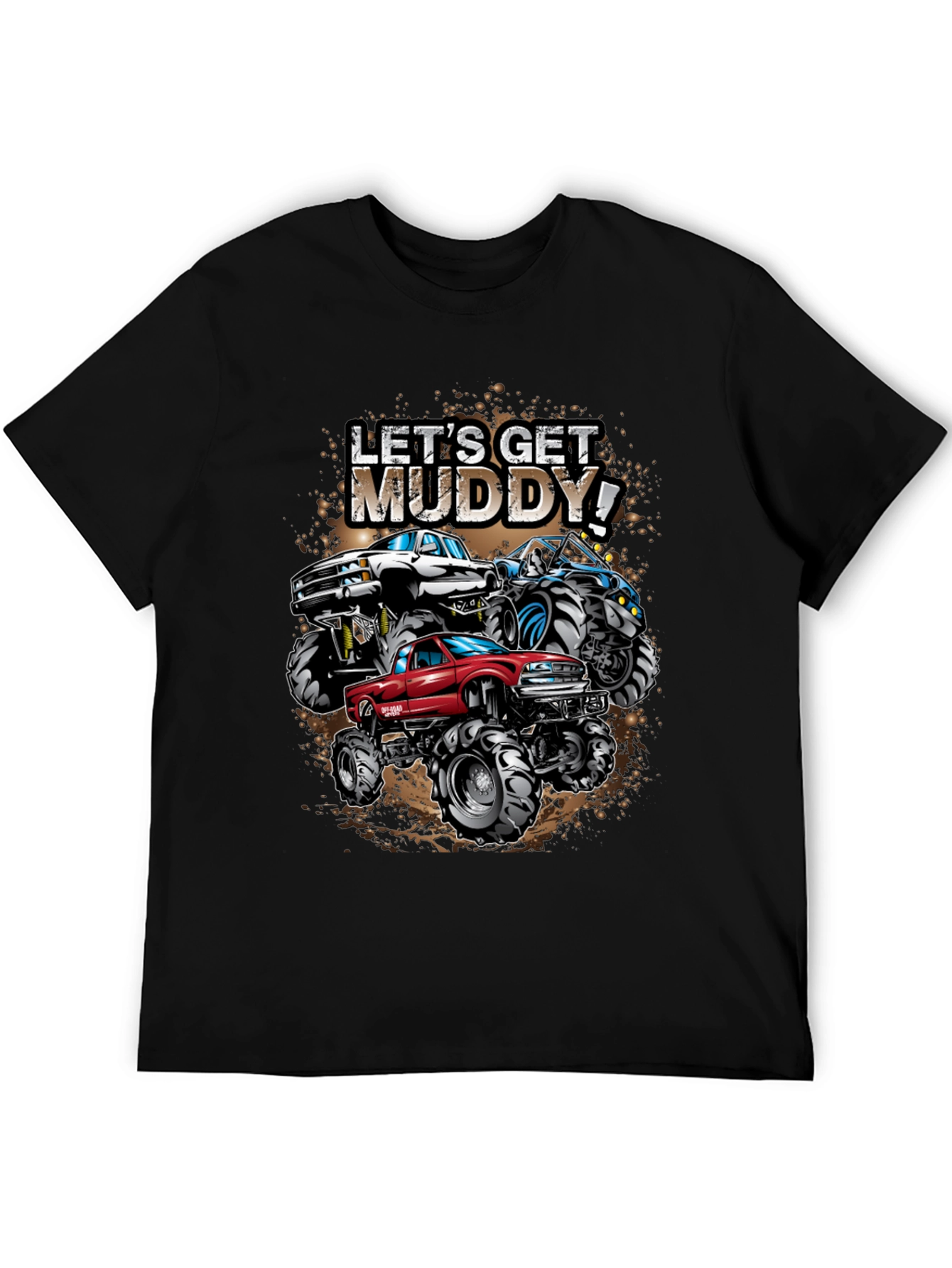 Lets Get Muddy! Monster Truck Graphic Tee