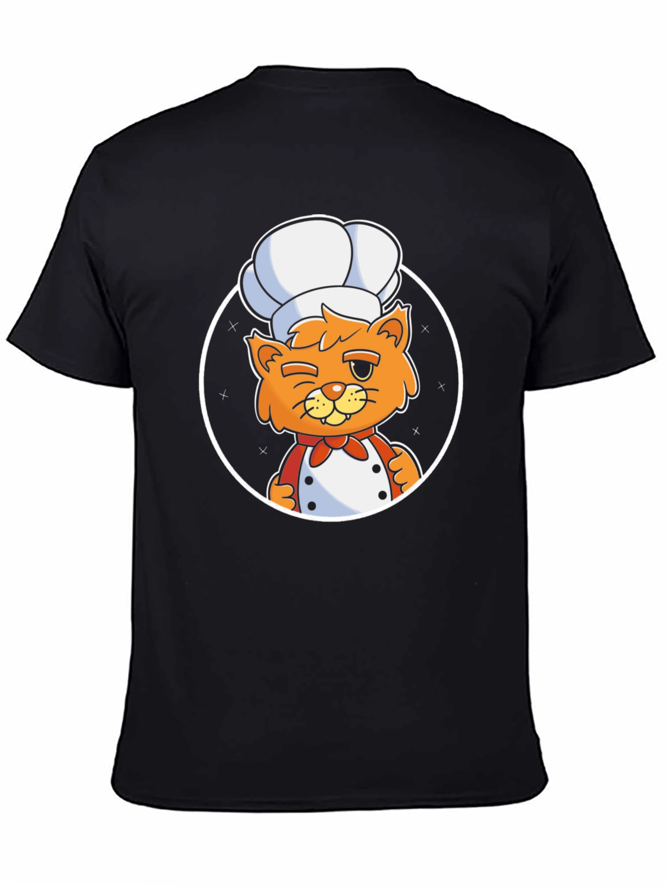 Chef Cat T-Shirt - Cute Cartoon Design