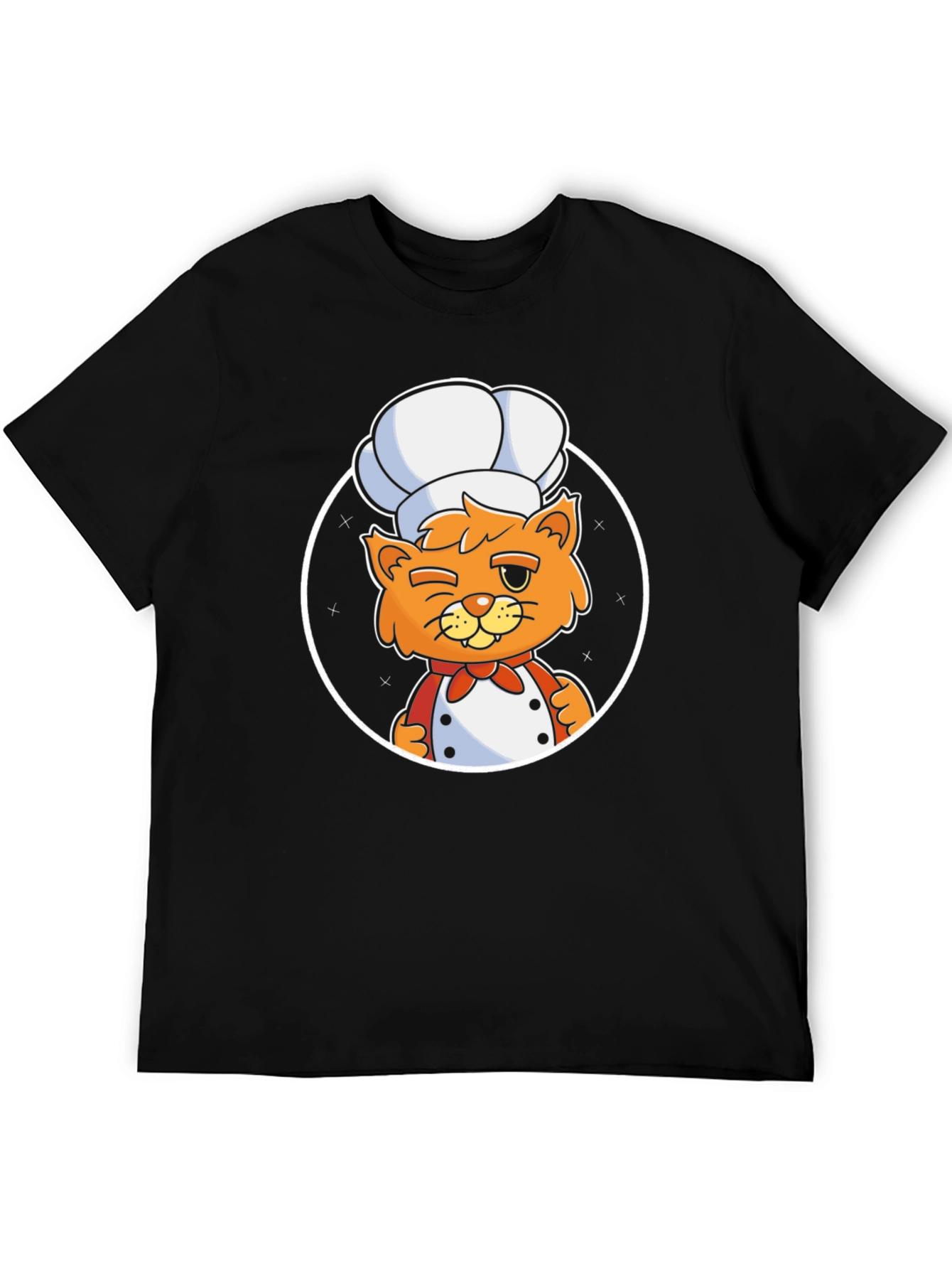 Chef Cat T-Shirt - Cute Cartoon Design