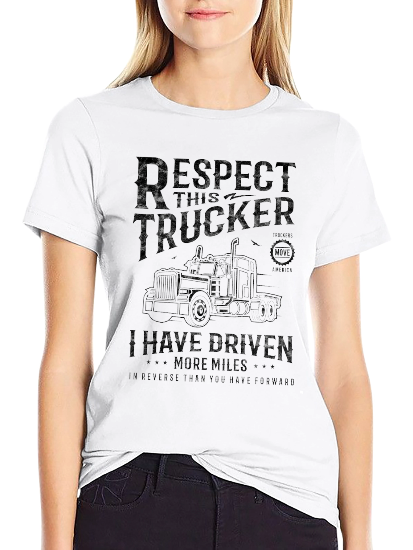 Respect Trucker Tee - Driven More Miles T-Shirt