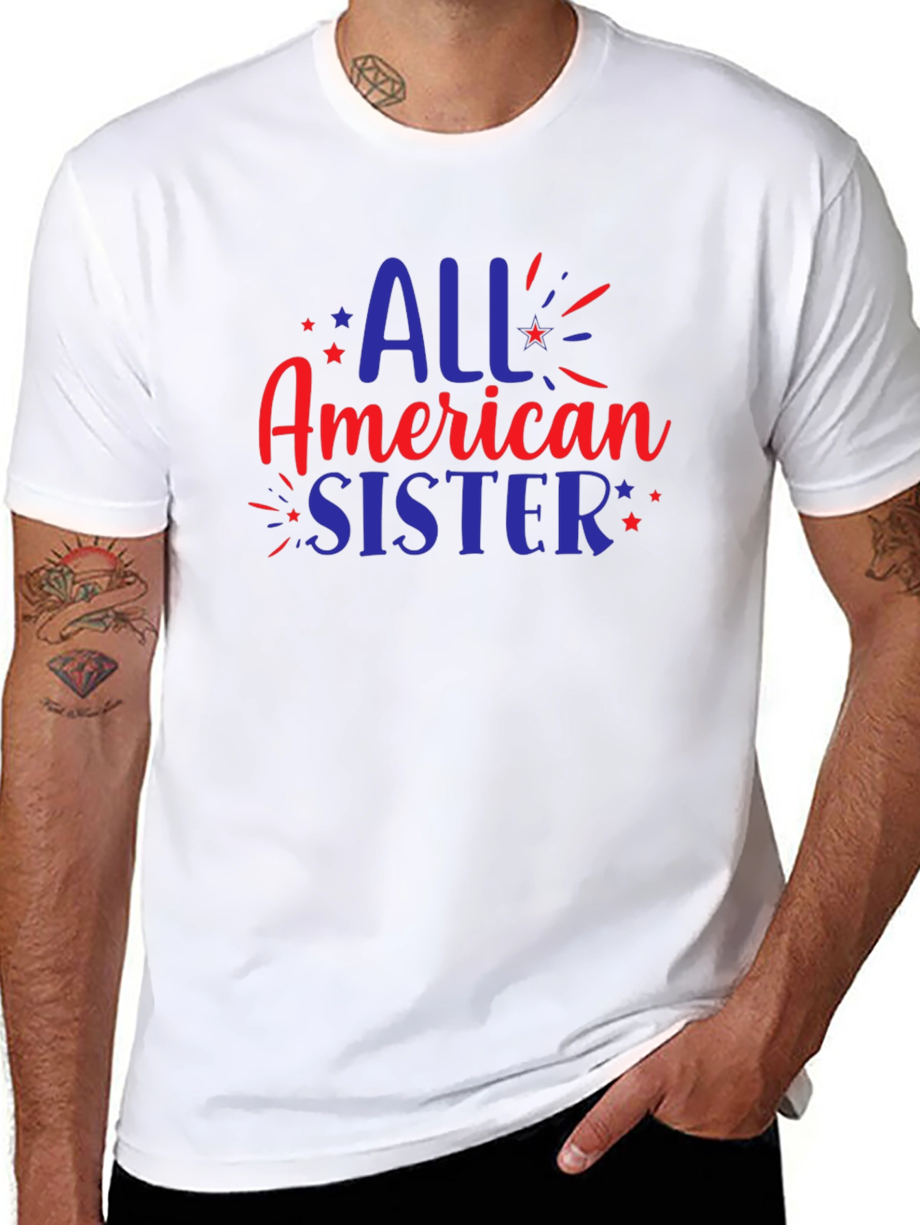 All American Sister Patriotic T-Shirt