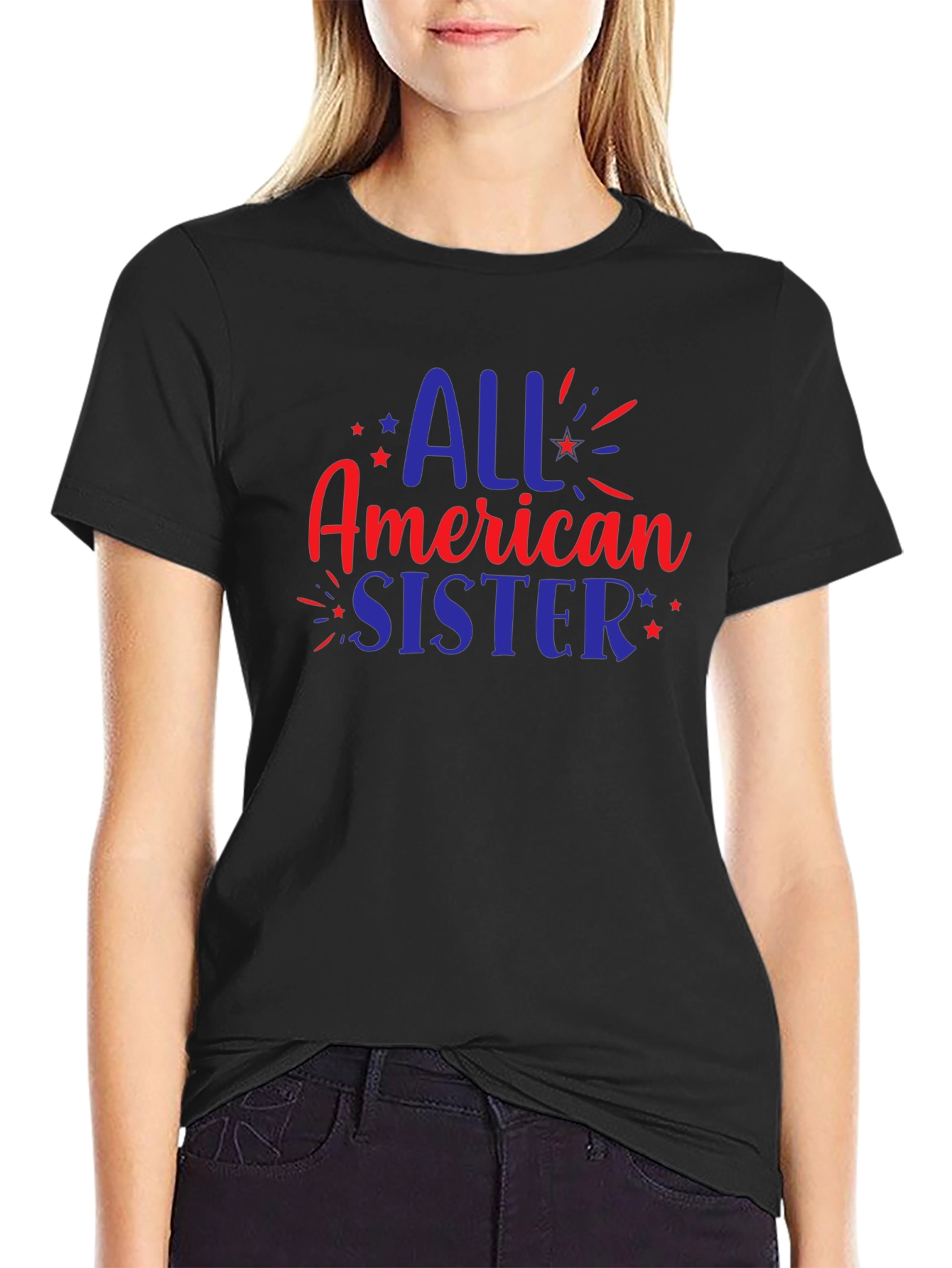 All American Sister Patriotic T-Shirt